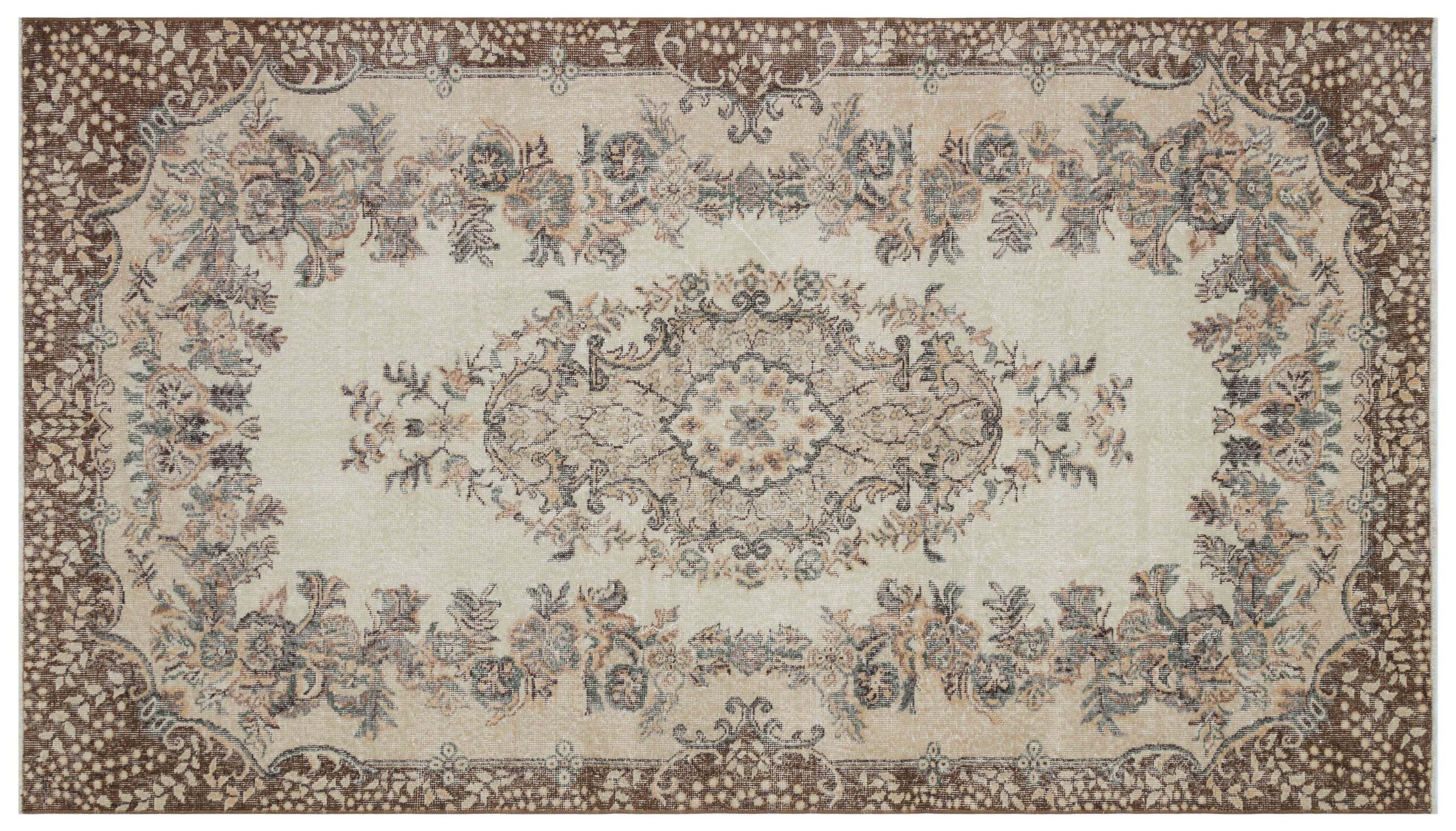 Distressed Hand-Woven Vintage Rug — detail view 3, handmade vintage rug