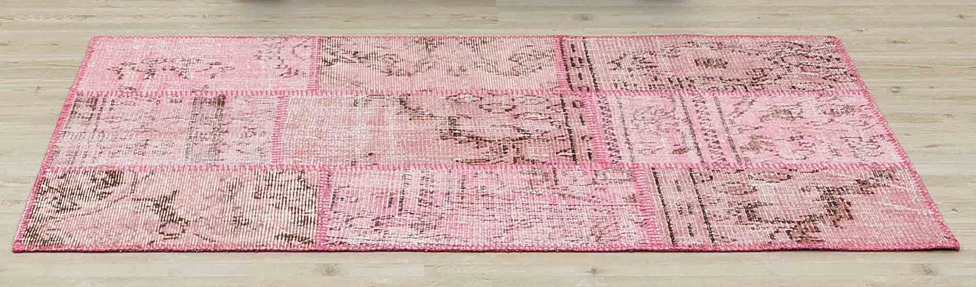 Handwoven Classic Patchwork Rug — detail view 4, handmade vintage rug