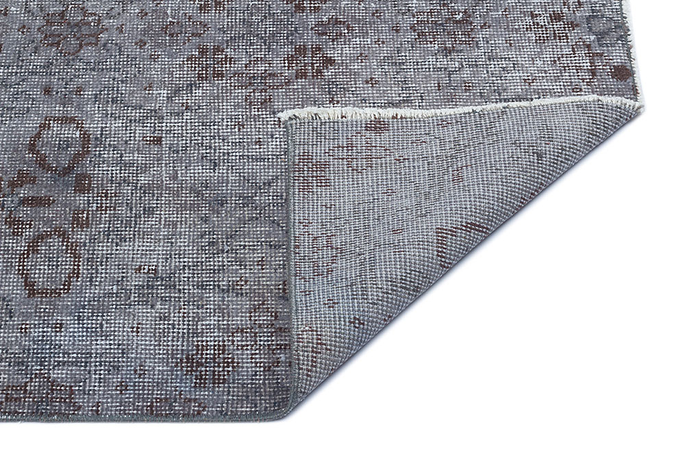 Vintage Hand-Woven Rug in Gray to Enhance Your Home — detail view 3, handmade vintage rug