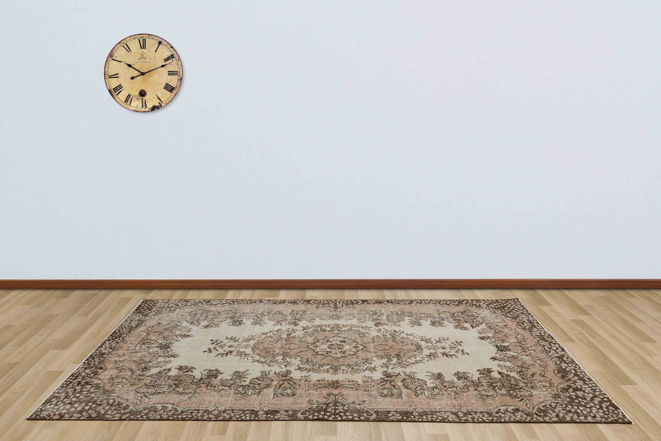 A Unique, Exquisitely Beautiful Vintage Distressed Rug — detail view 4, handmade vintage rug