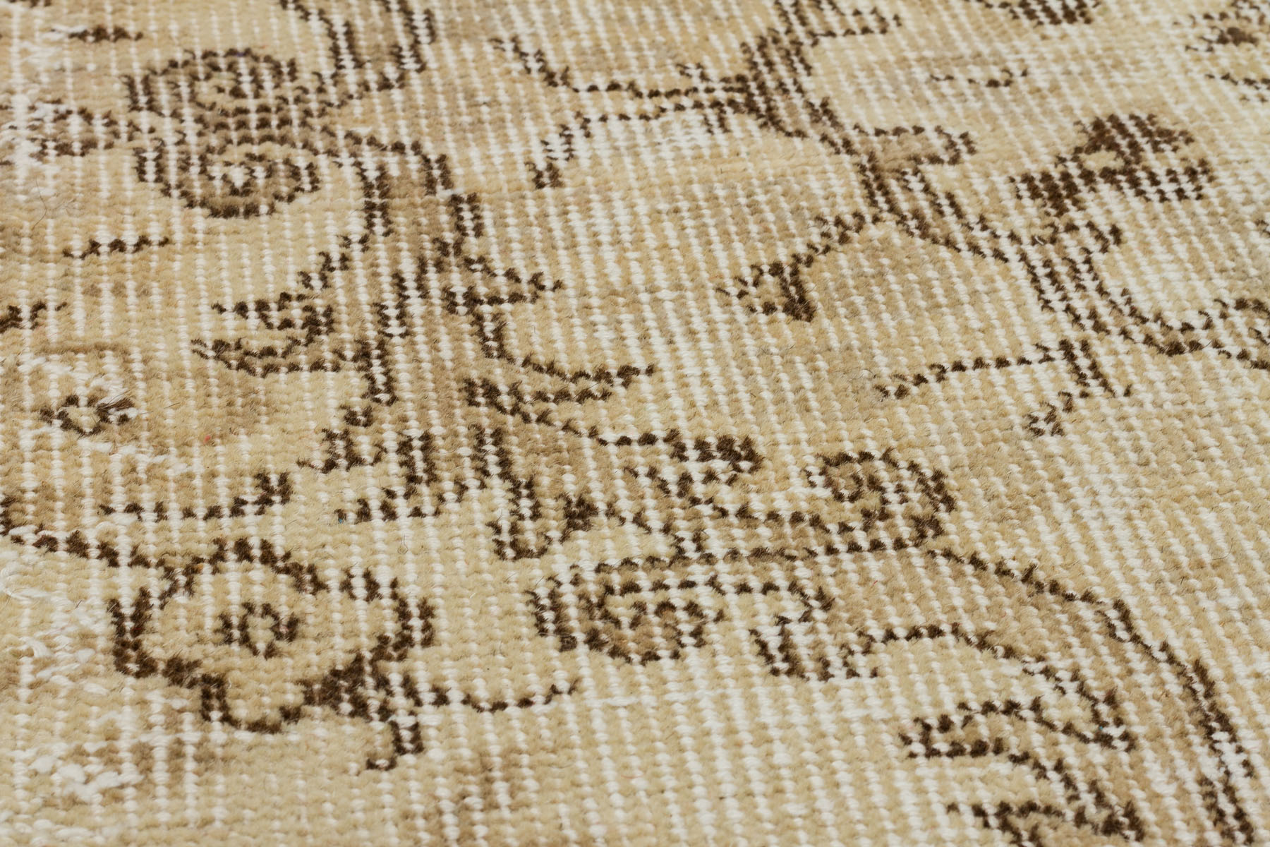 Natural, Unique, Anatolian, Authentic Vintage, Distressed, Hand-Woven Rug — detail view 3, handmade vintage rug