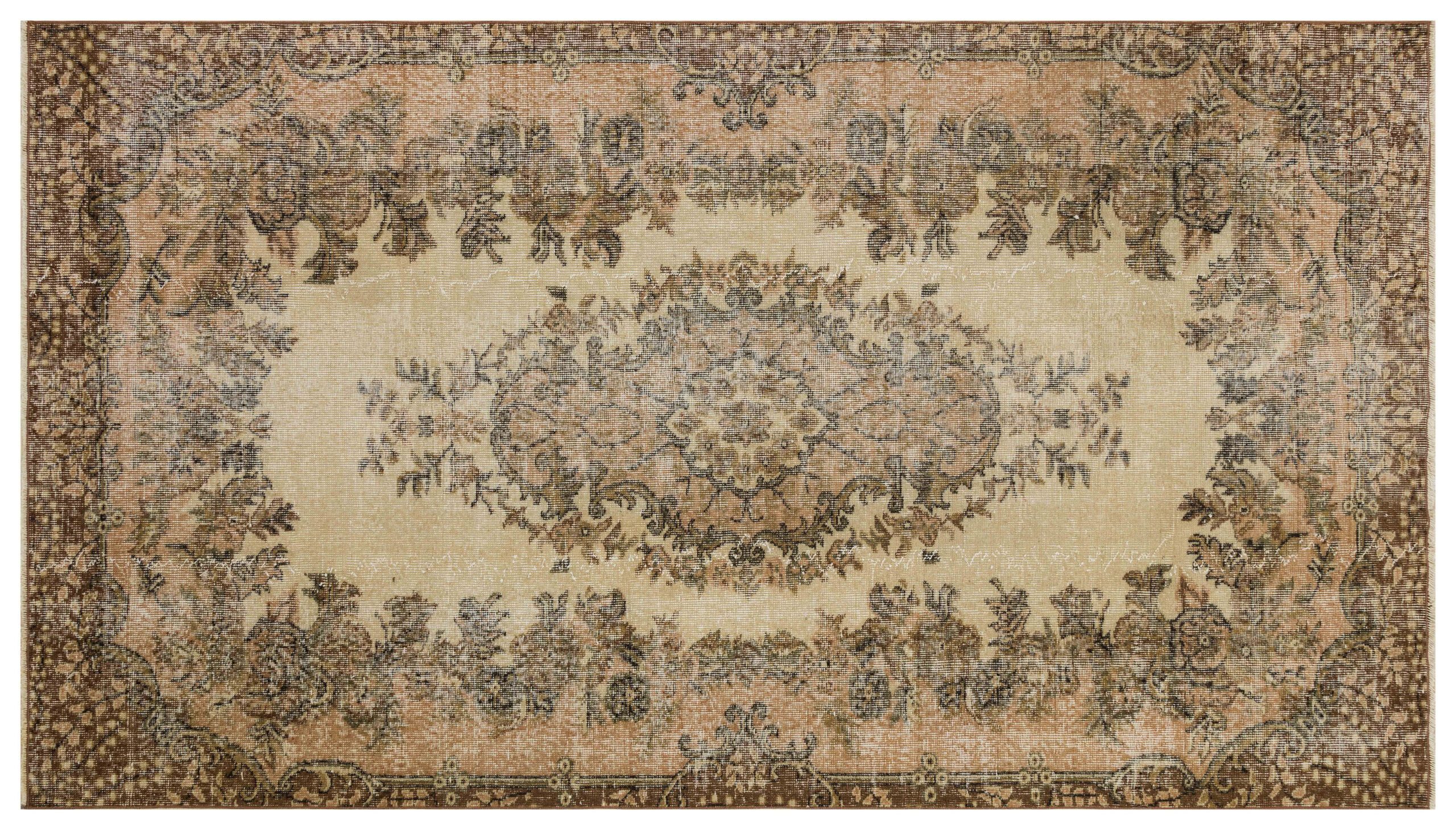 Hand-Woven Rug in Cream to Beautify Your Home, vintage rug, Handmade, hand-knotted wool, size 165 × 280 cm, from Yahyalı