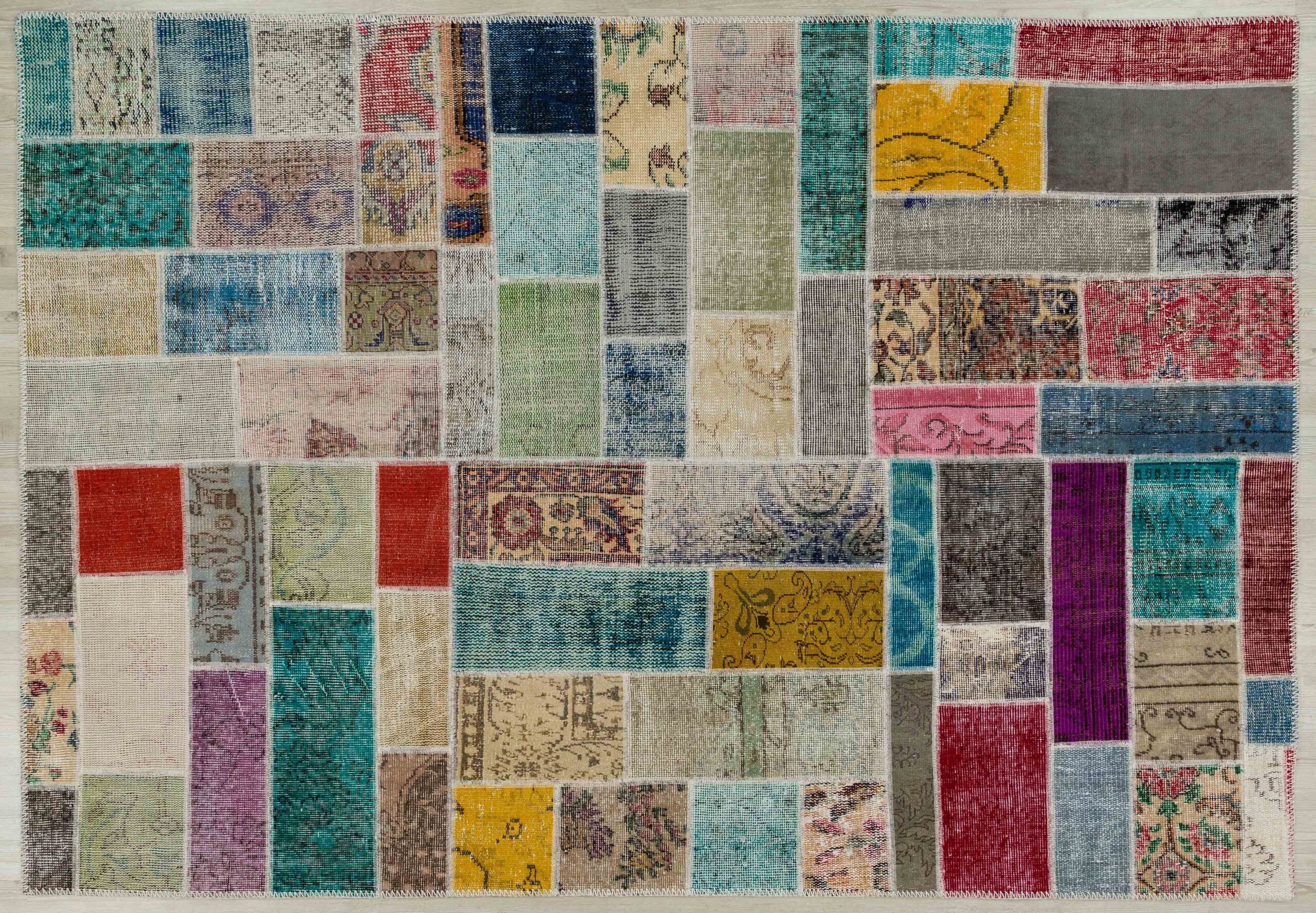 Eşsiz Güzelliğe Sahip Olan Özel Patchwork Halı 160 x 230 Model :5117