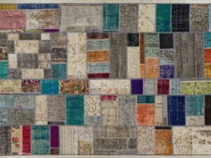 El Dokuma Eskitme Özel Patchwork Halı 160 x 230 Model : 5141