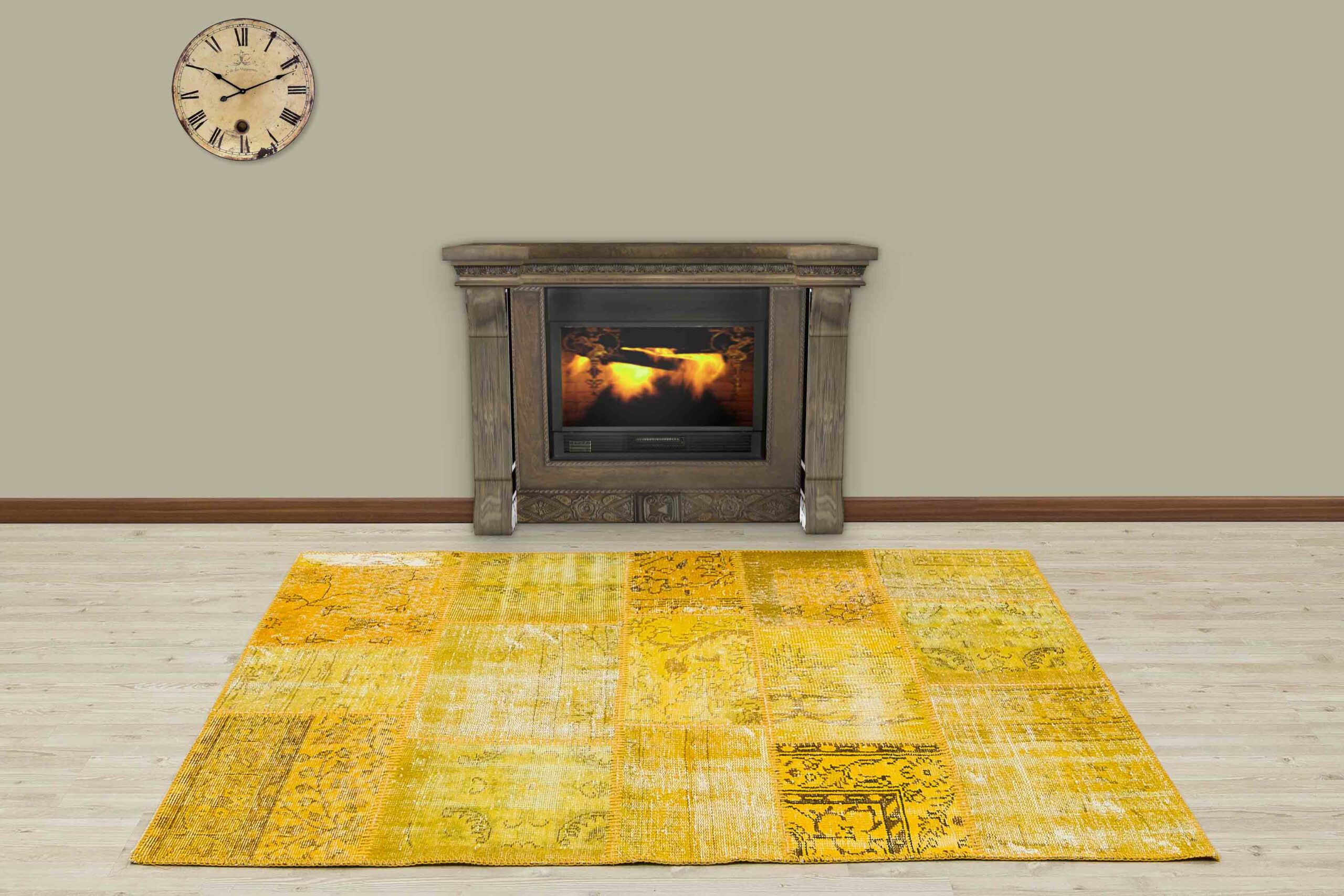 Modern Eşsiz Özel Patchwork Halı 120 x 180 Model : 5224 - Görsel 4