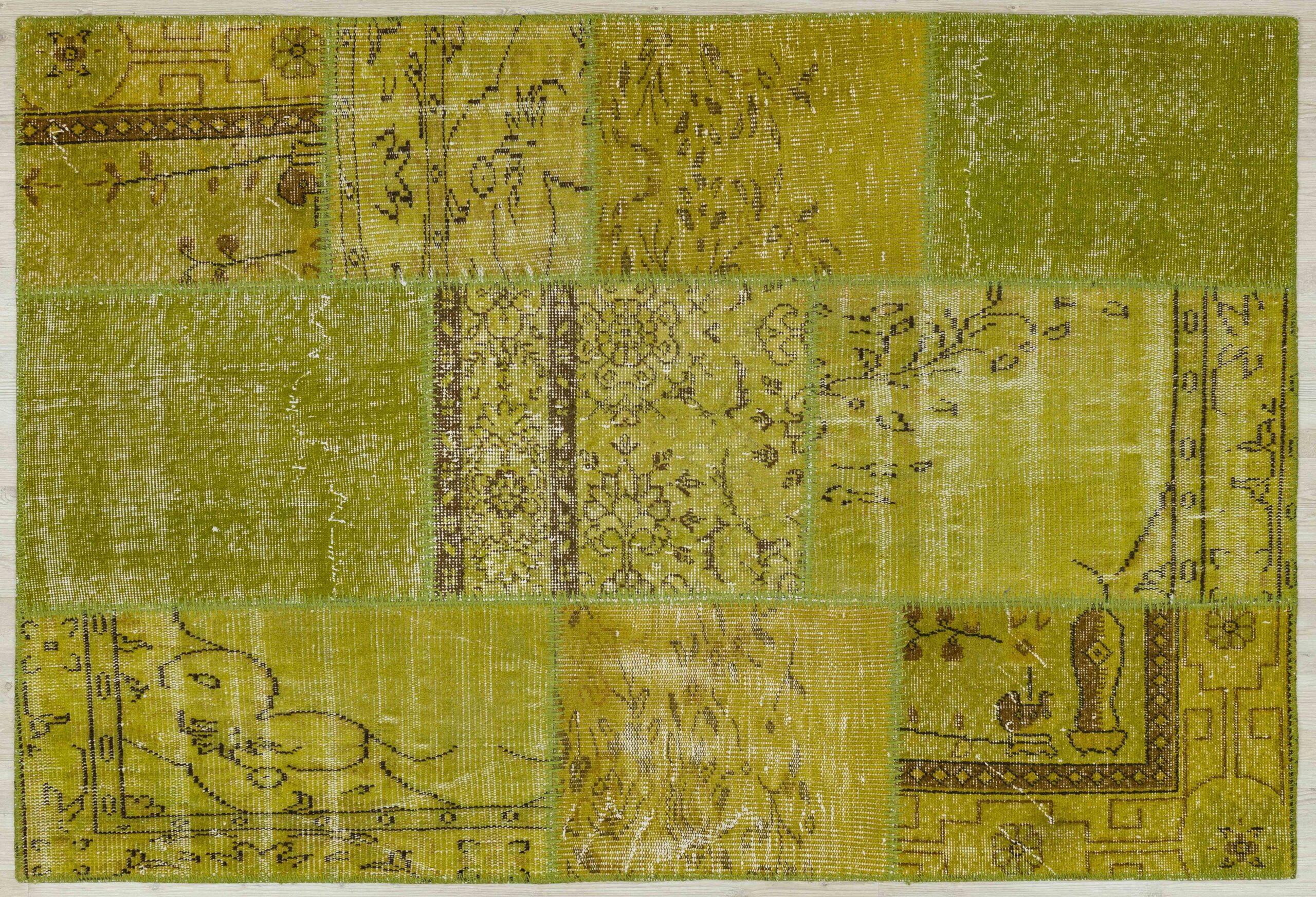 Classic Modern Custom Patchwork Rug, vintage rug, Handmade, hand-knotted wool, size 120 × 180 cm, from Sivas