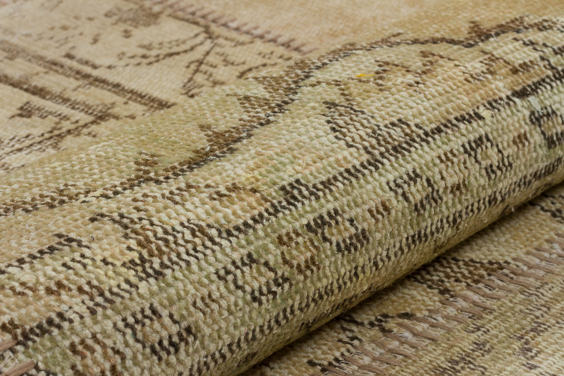 Custom Patchwork Handwoven Rug — detail view 3, handmade vintage rug