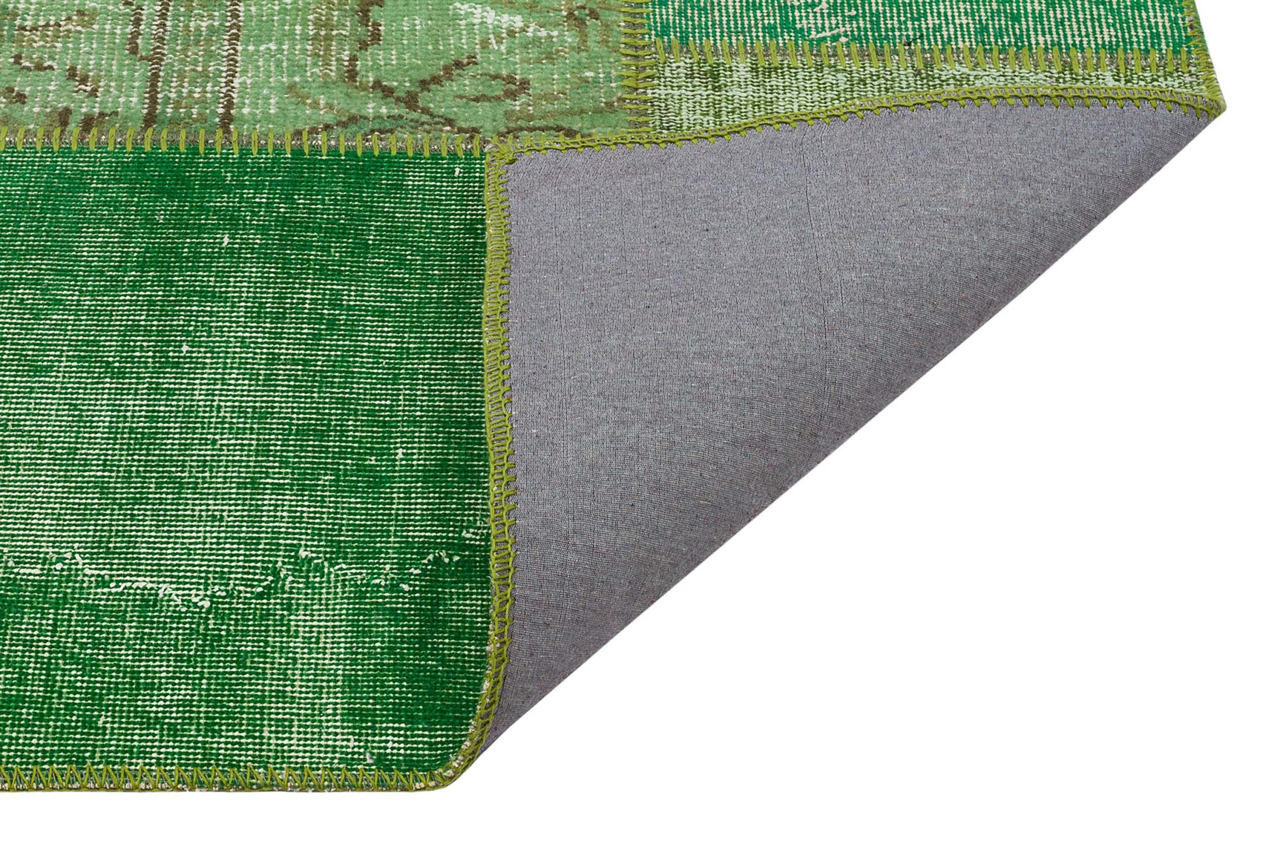 Vintage Hand-Woven Patchwork Rug — detail view 3, handmade vintage rug