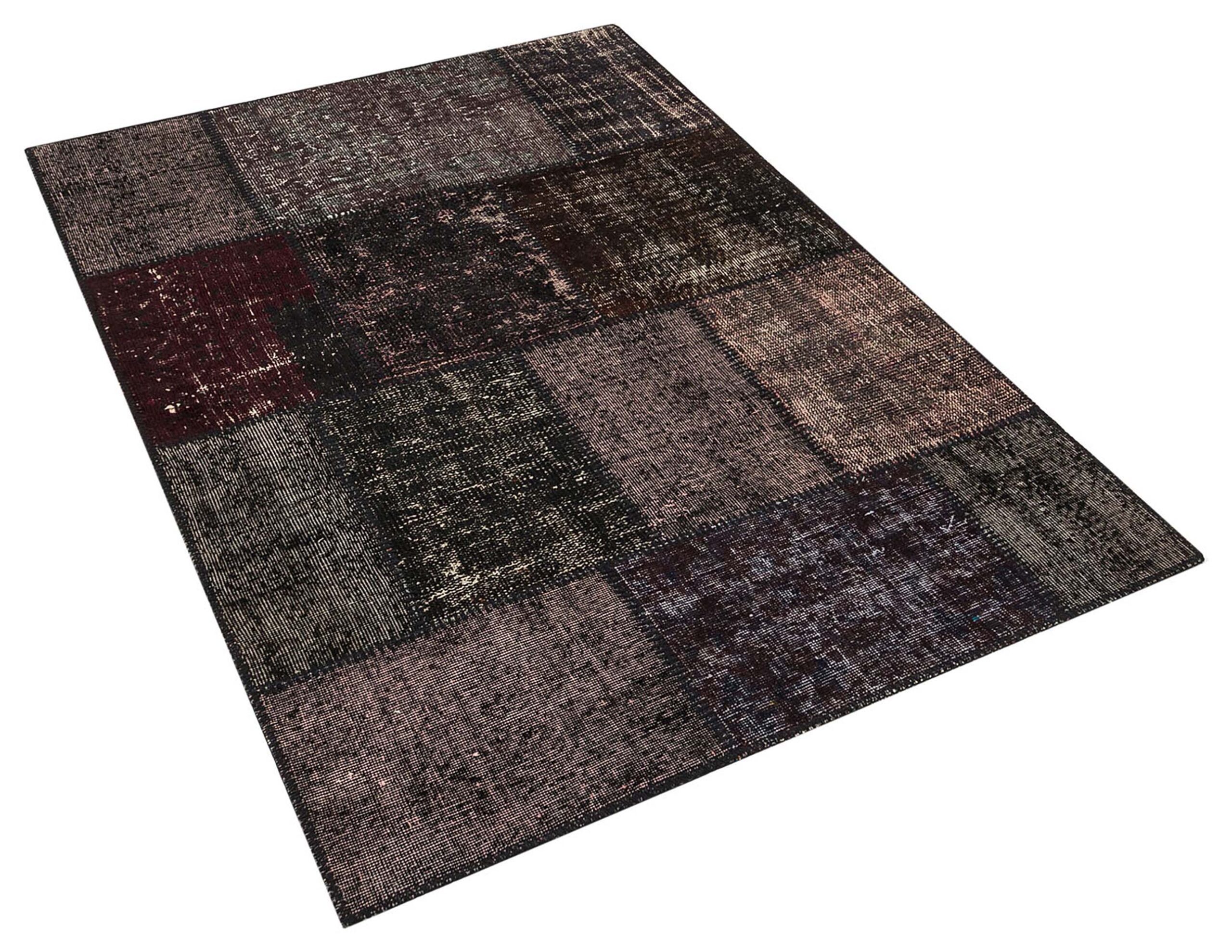 Özel Patchwork Eskitme El Dokuma Halı 120 x 180 cm 5659