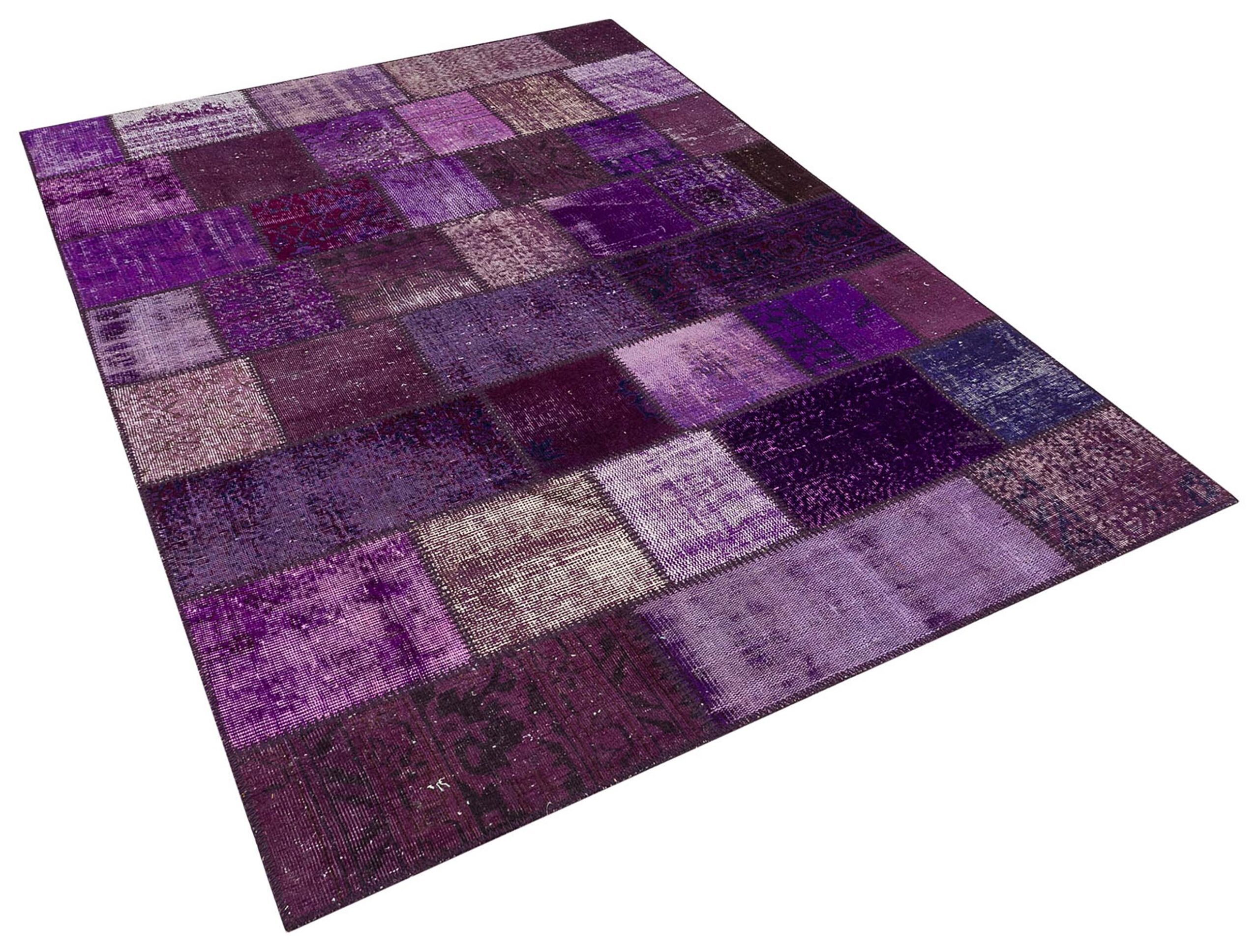Exclusive Hand-Woven Patchwork Distressed Rug, vintage rug, Handmade, hand-knotted cotton, size 160 × 230 cm, from Manisa