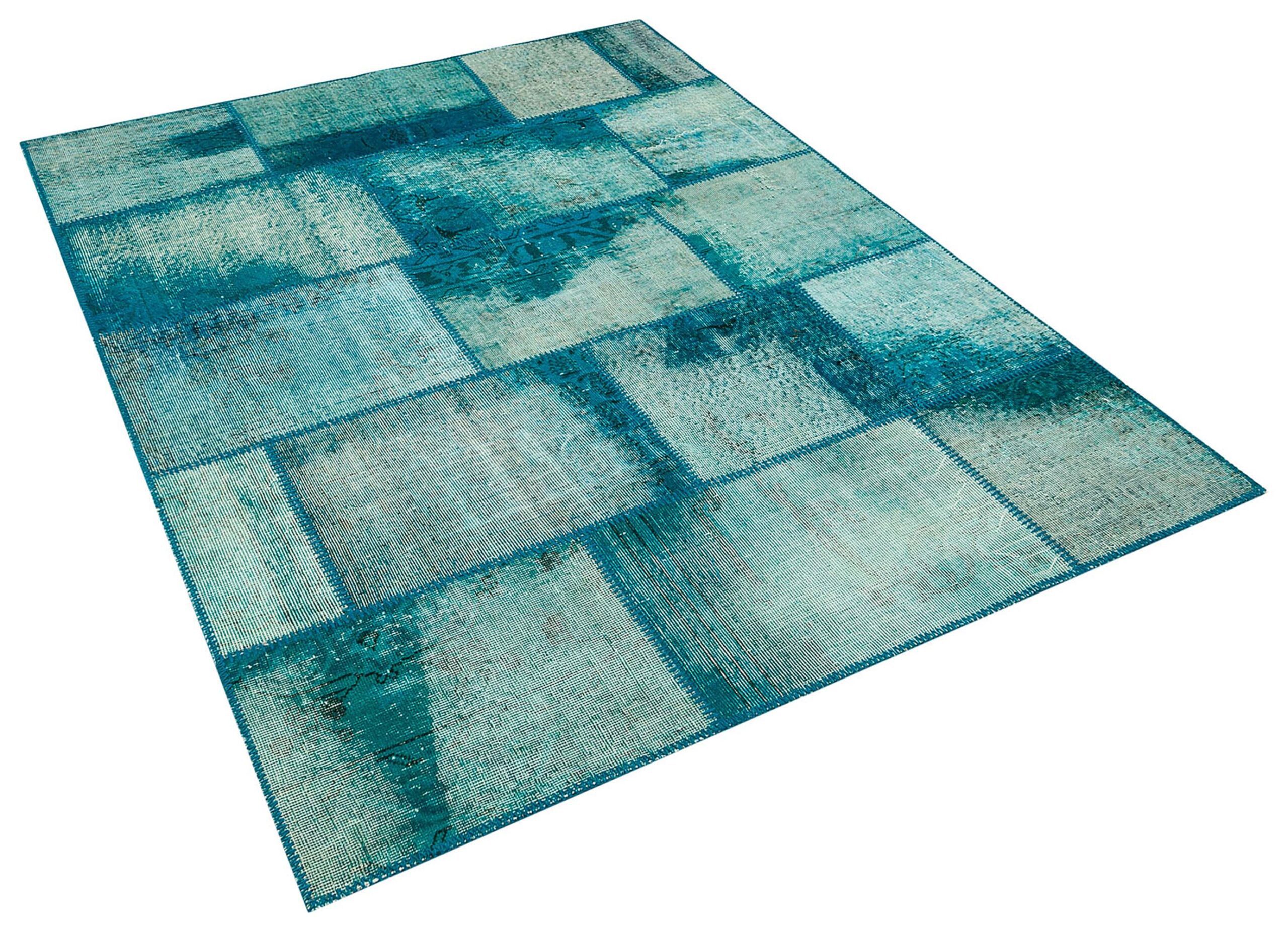 Eskitme El Dokuma Patchwork Halı 160 x 230 cm 5728 - Görsel 4