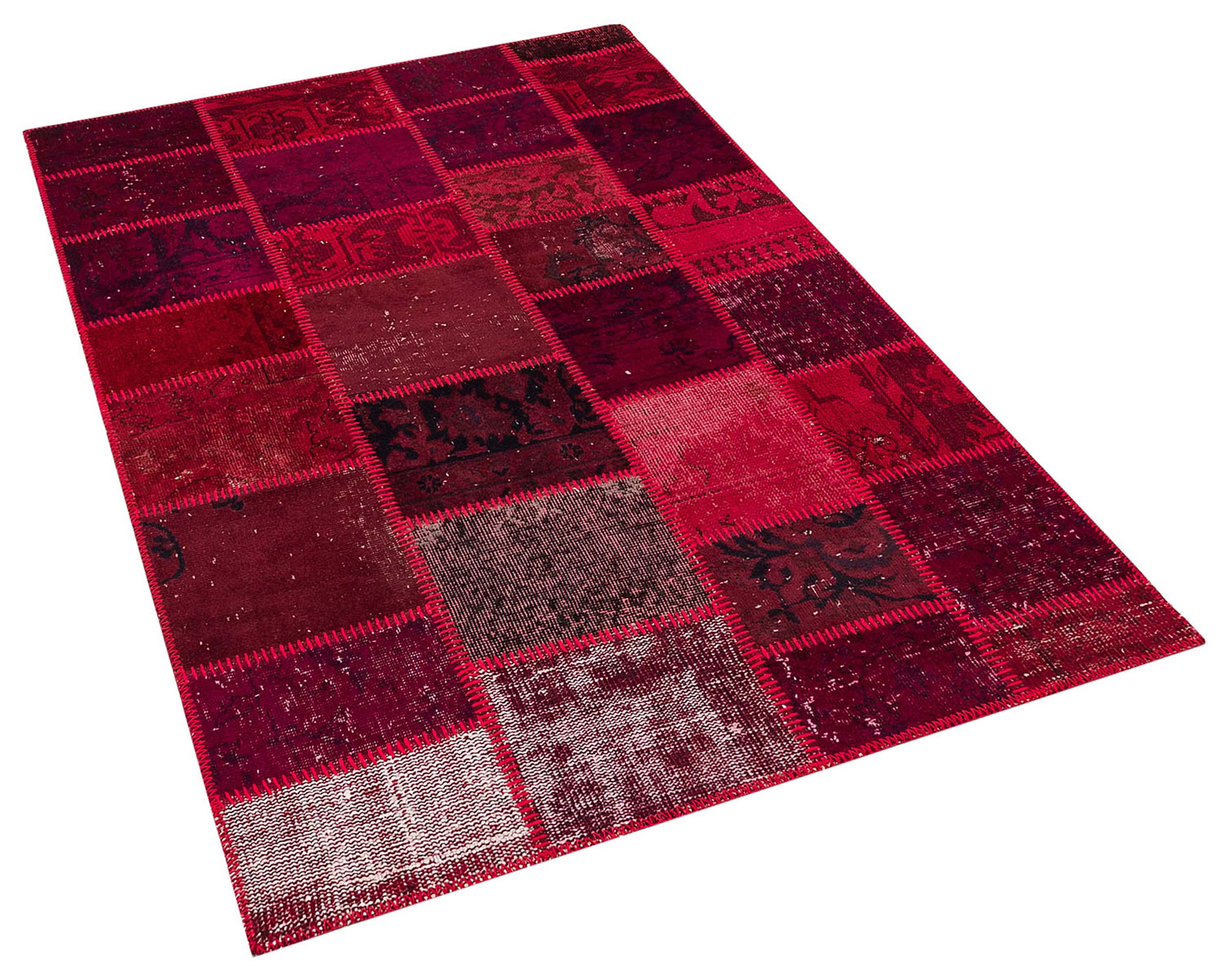 Eskitme El Dokuma Patchwork Halı 120 x 180 cm 5809