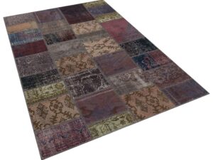 Benzersiz Patchwork El Dokuma Sanatı Halı 160 x 230 cm 5835