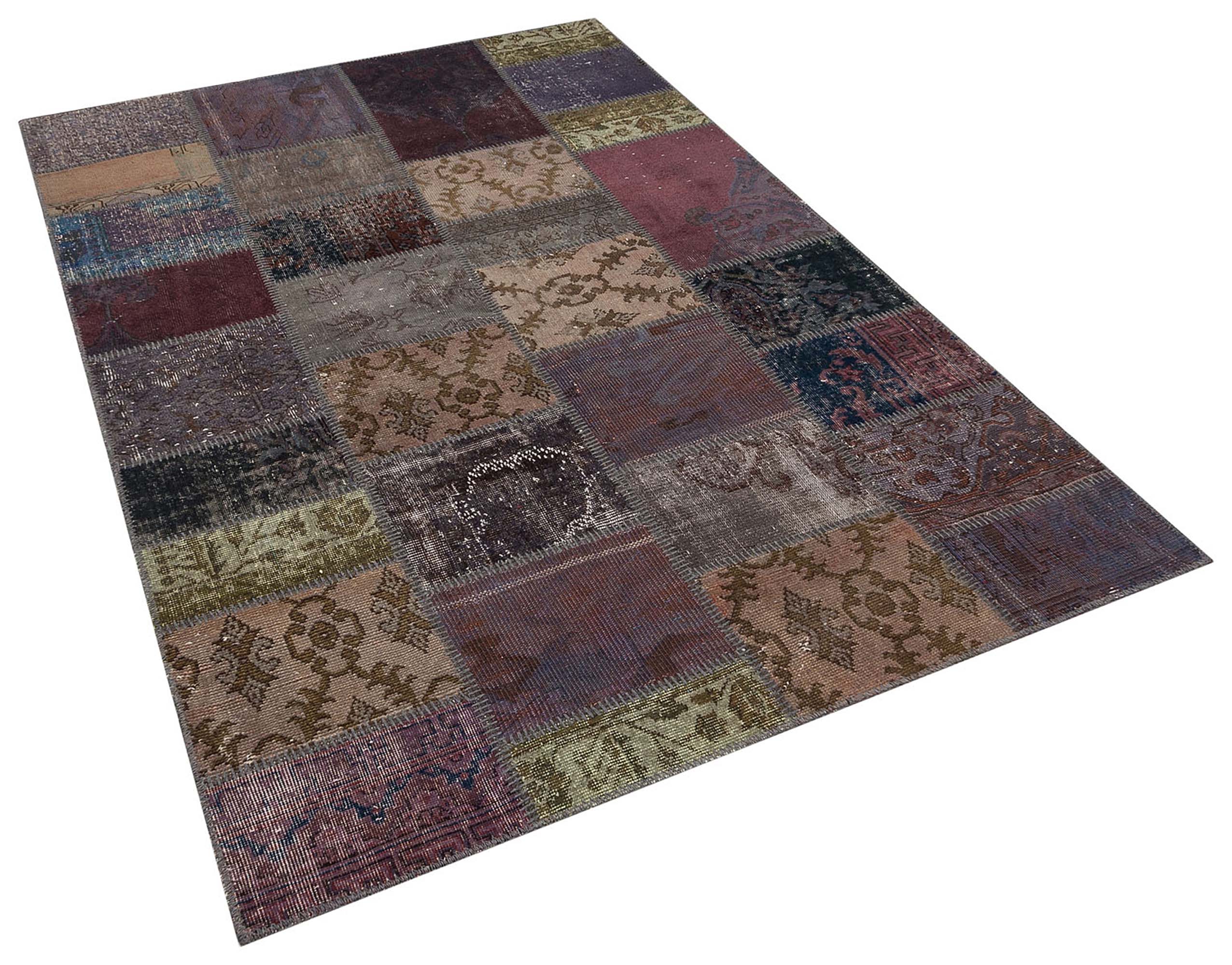 Benzersiz Patchwork El Dokuma Sanatı Halı 160 x 230 cm 5835