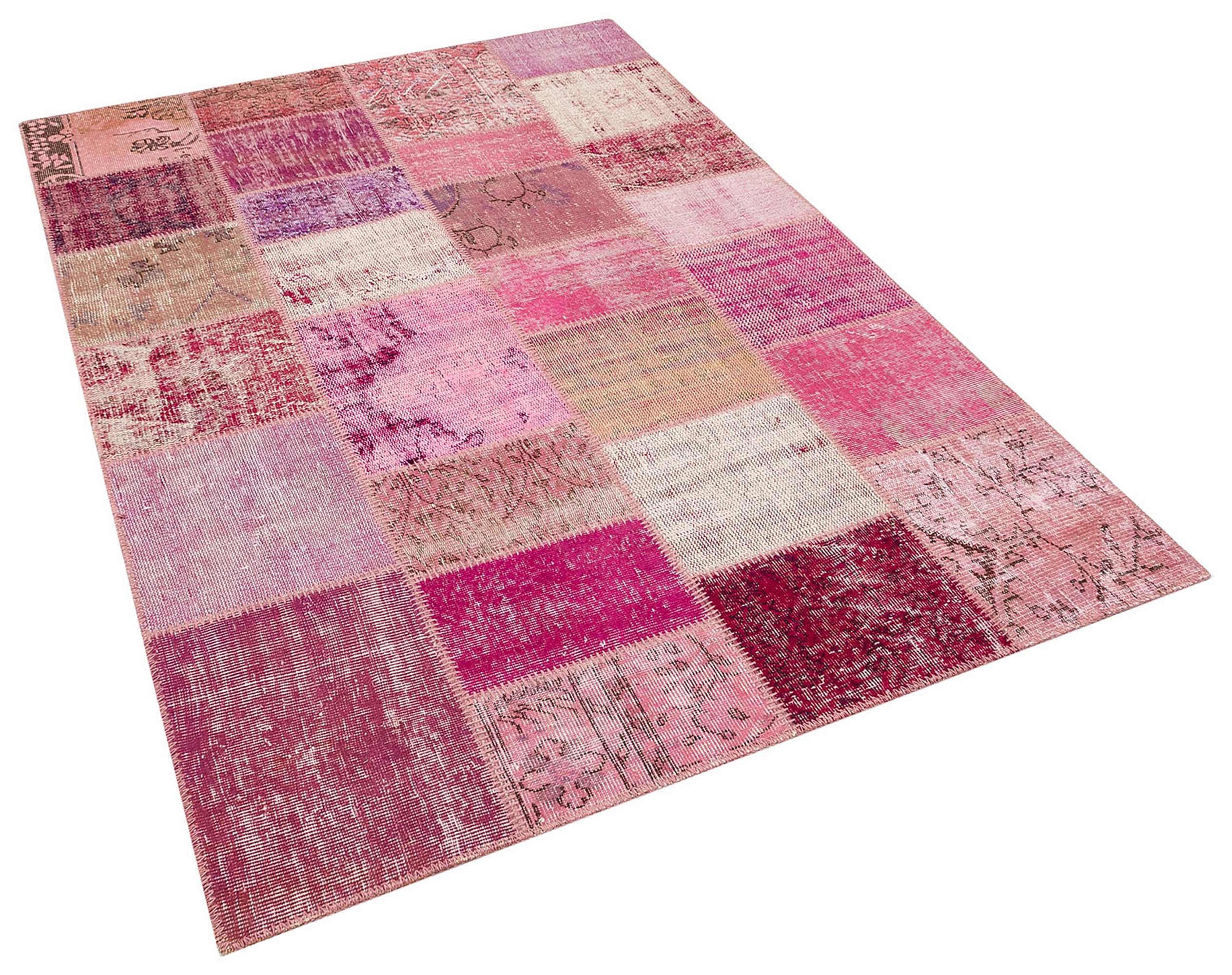 Eşsiz Güzelliğe Sahip Patchwork El Dokuma Halı 160 x 230 cm 5840
