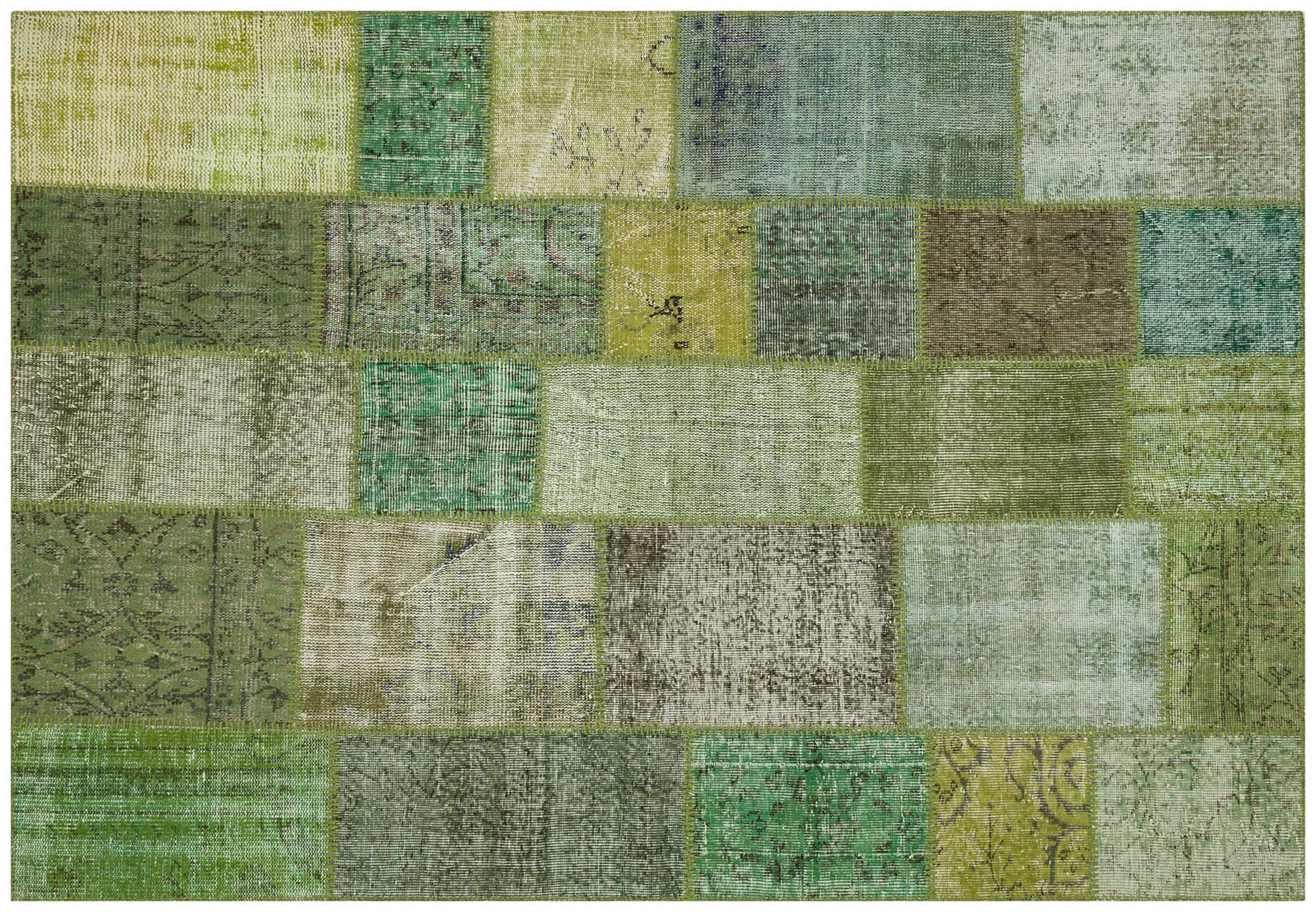 Handwoven Patchwork Rug of Unparalleled Beauty — detail view 3, handmade vintage rug