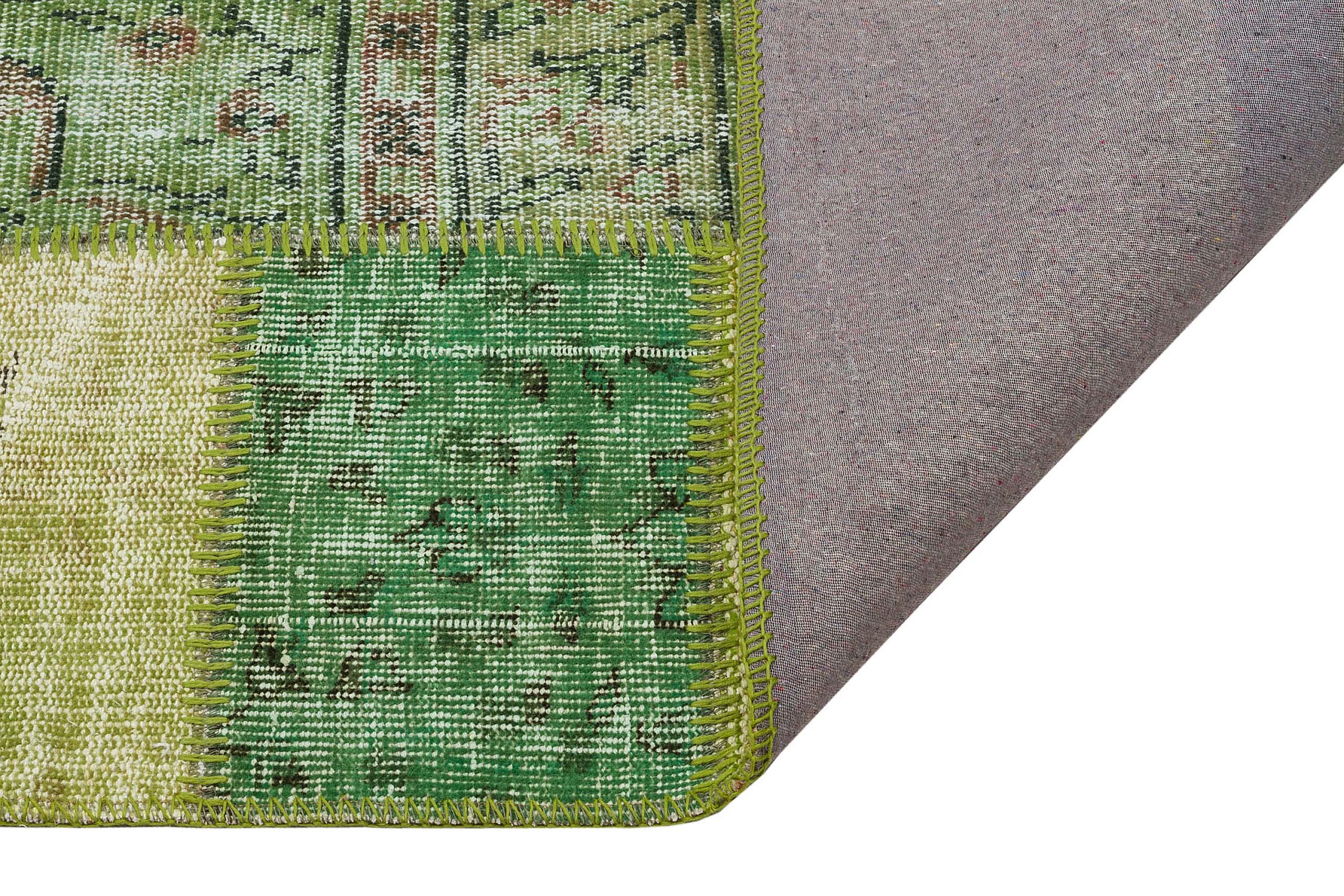 Handwoven Patchwork Rug of Unparalleled Beauty — detail view 4, handmade vintage rug