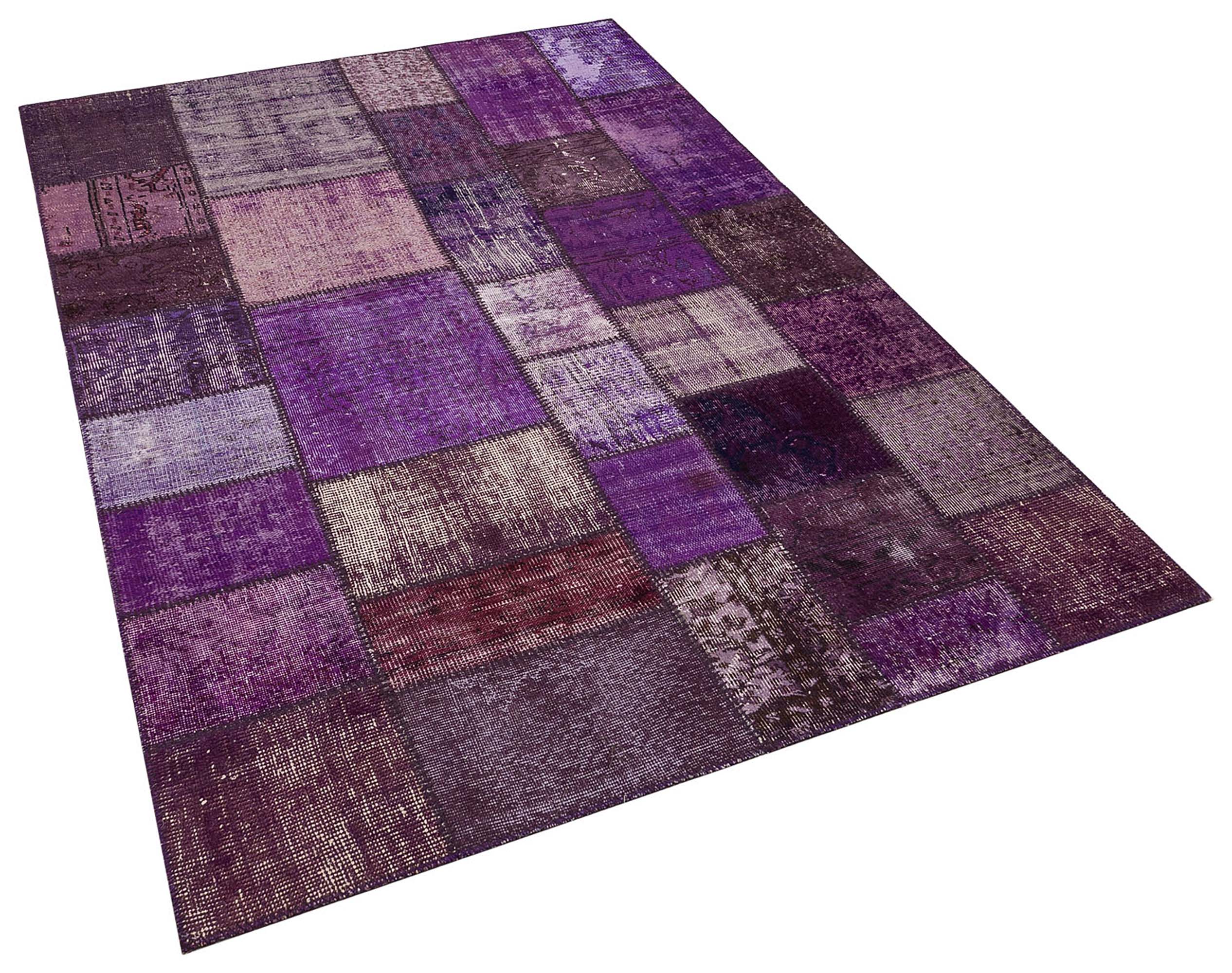 Patchwork El Dokuma Eskitme Halı 160 x 230 cm 5916