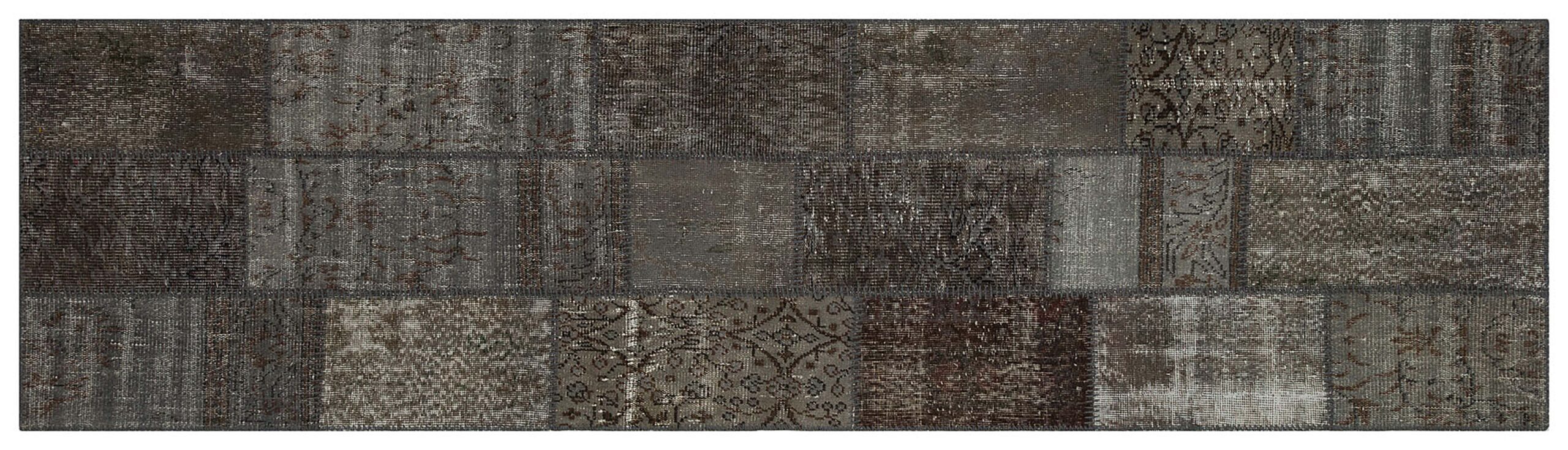 Traces of the Past Patchwork Rug — detail view 2, handmade vintage rug