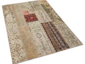 El Dokuma Patchwork Eskitme Halı 120 x 180 cm 5989