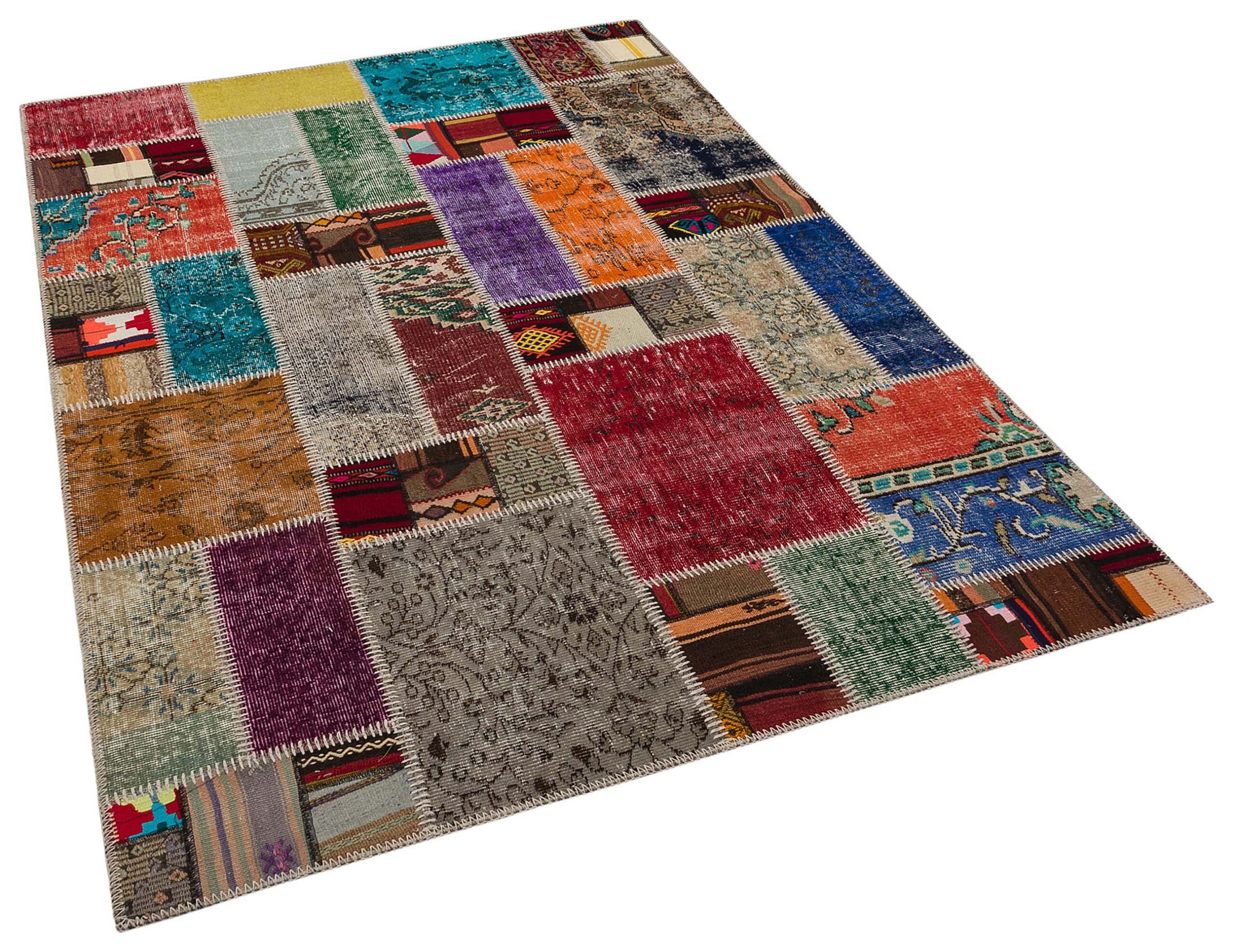 El Dokuma Patchwork Halı 160 x 230 cm 6002