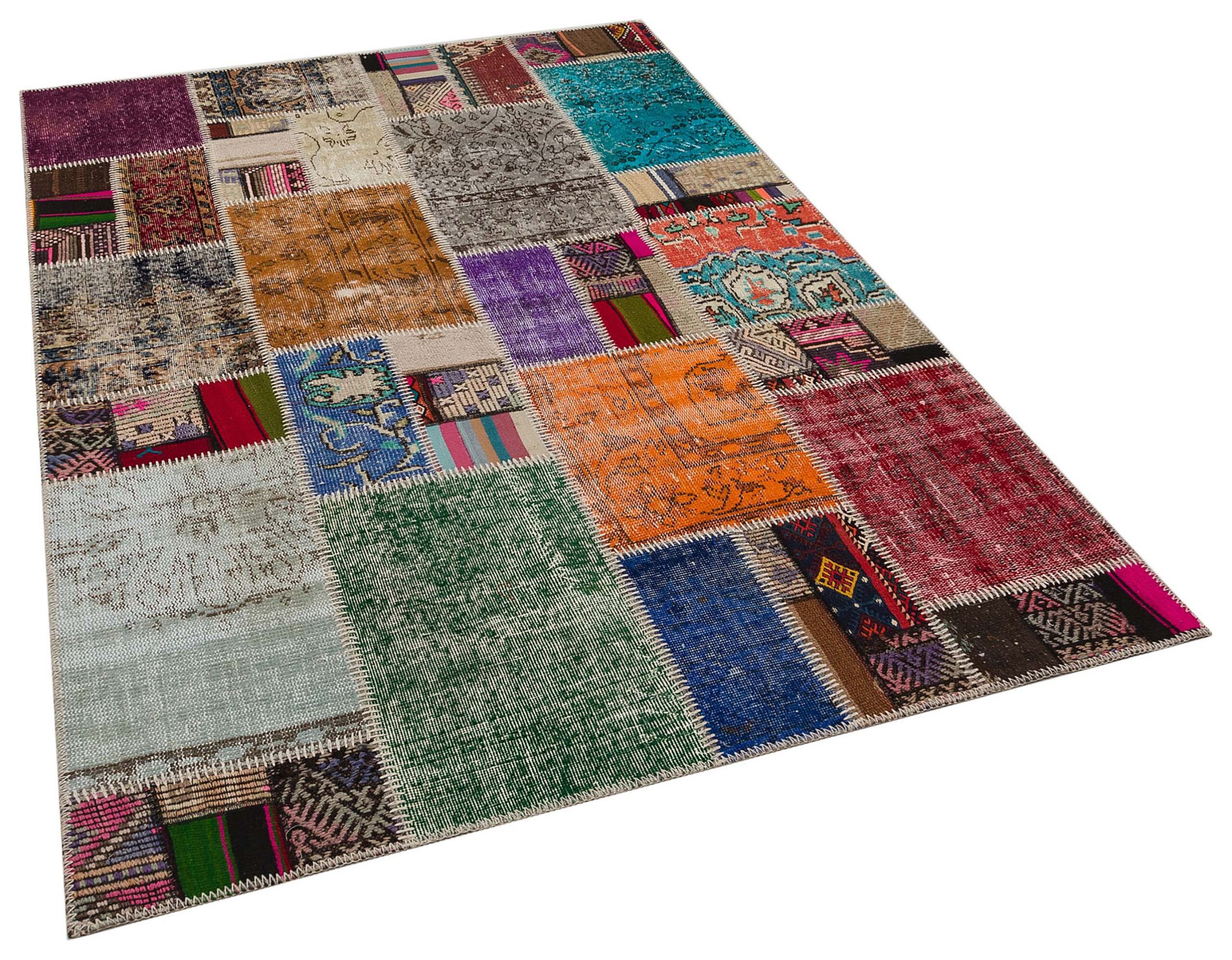 El Dokuma Patchwork Halı 160 x 230 cm 6028