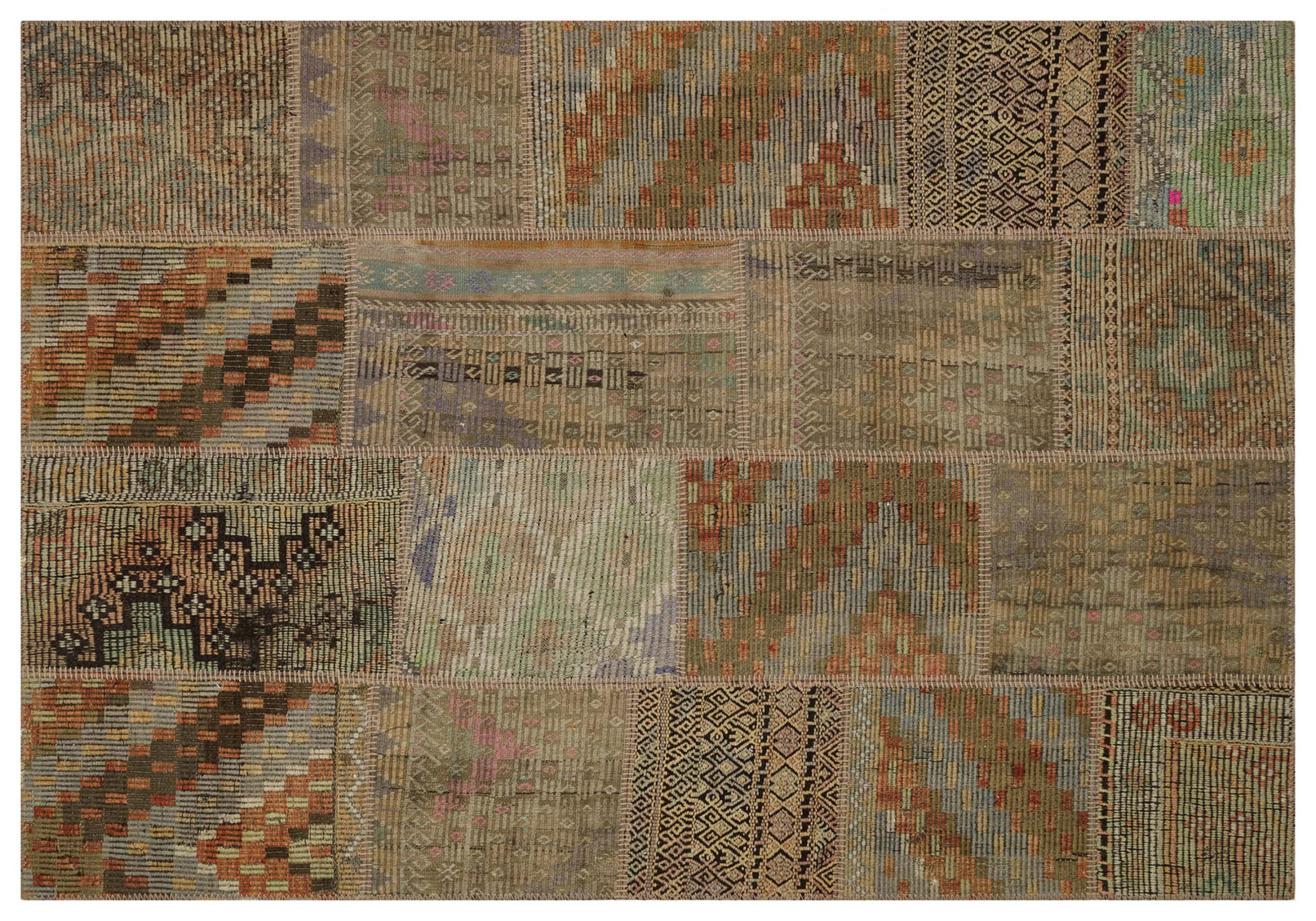El Dokuma Patchwork Halı 160 x 230 cm 6032 - Görsel 4