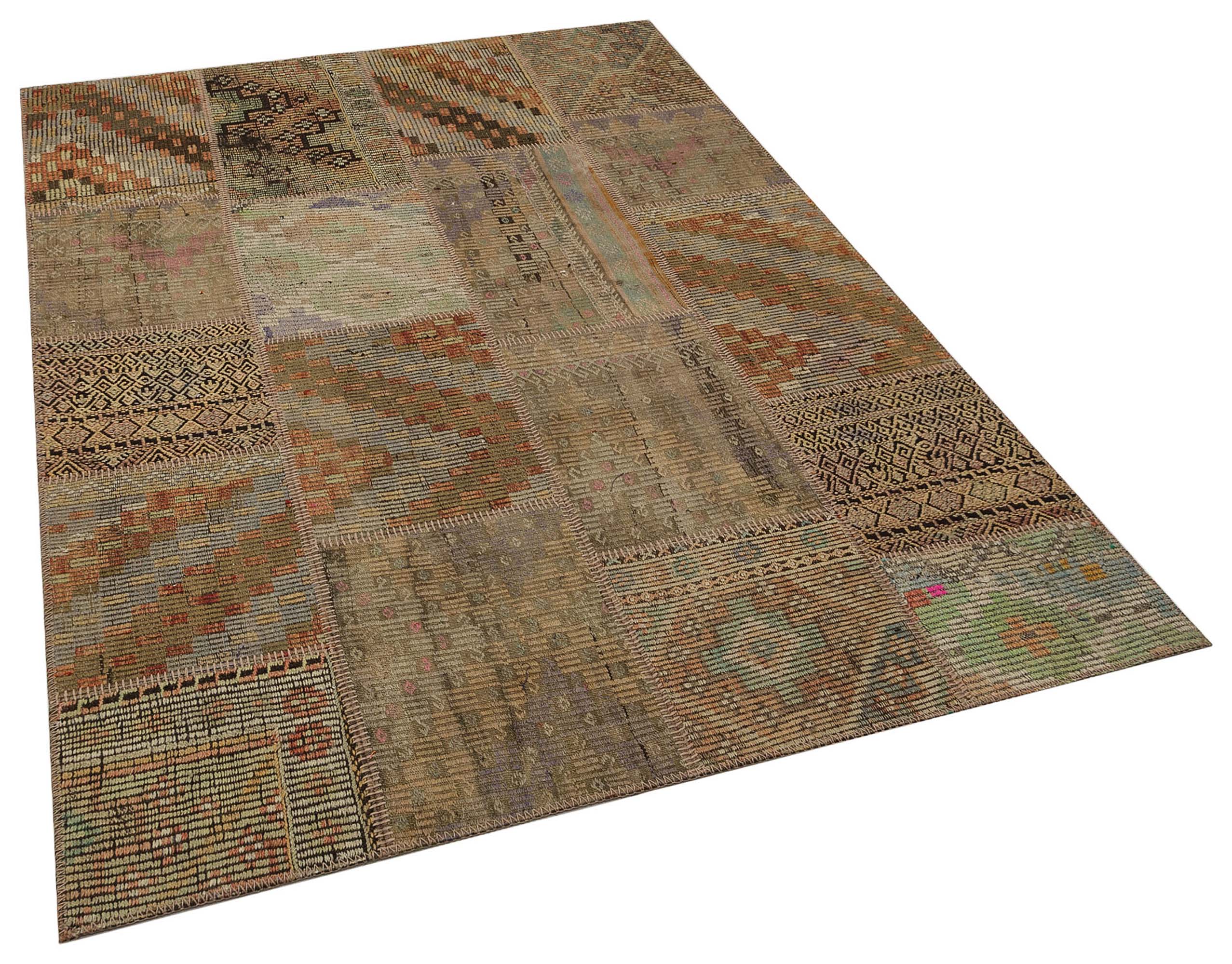 El Dokuma Patchwork Halı 160 x 230 cm 6032