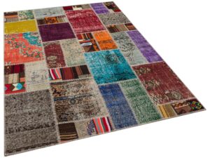 Modern Eşsiz Özel Patchwork Halı 160 x 230 Model : 6043