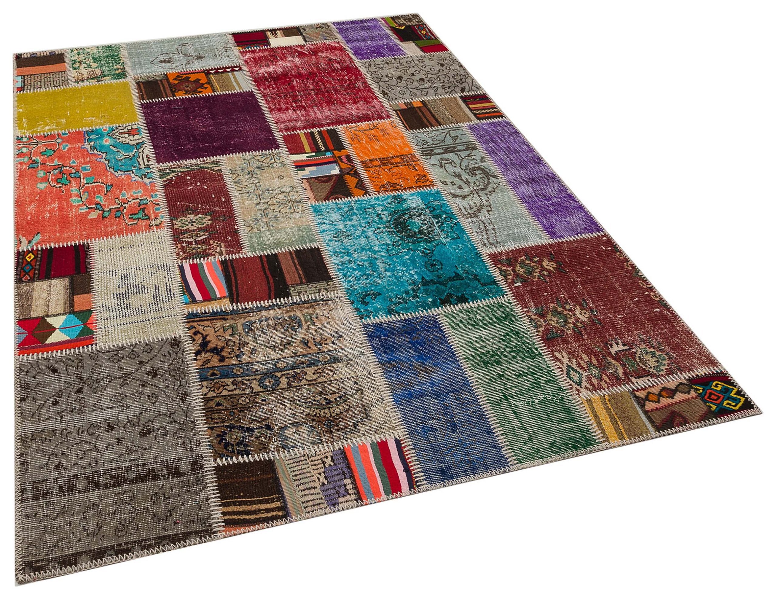 Modern Eşsiz Özel Patchwork Halı 160 x 230  Model : 6043