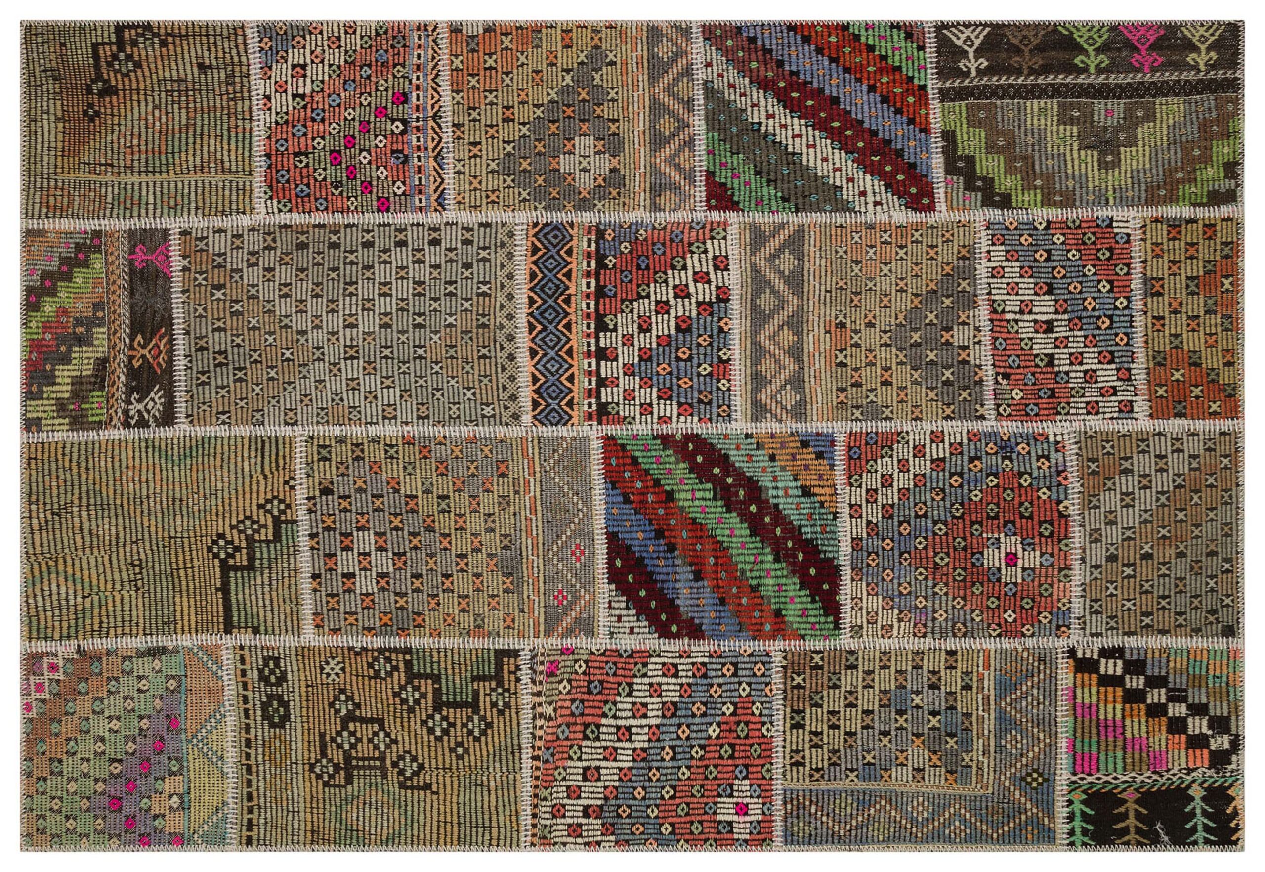 Patchwork El Dokuma Eskitme Halı 160 x 230 cm 6080 - Görsel 4