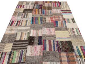 Patchwork Eskitme El Dokuma Halı 168 x 230 cm 6131