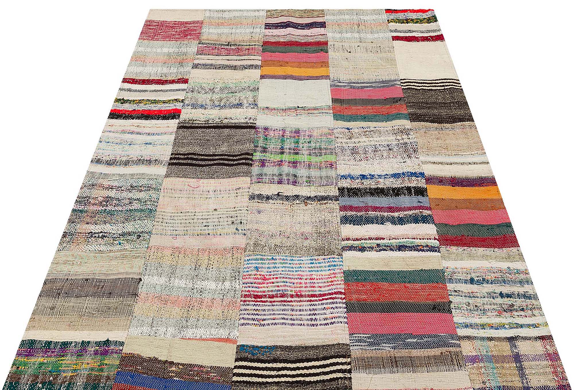 Eşsiz El Dokuma Patchwork Sanat Halı 140 x 200 cm 6132