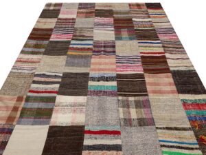 Eskitme El Dokuma Patchwork Halı 201 x 300 cm 6140
