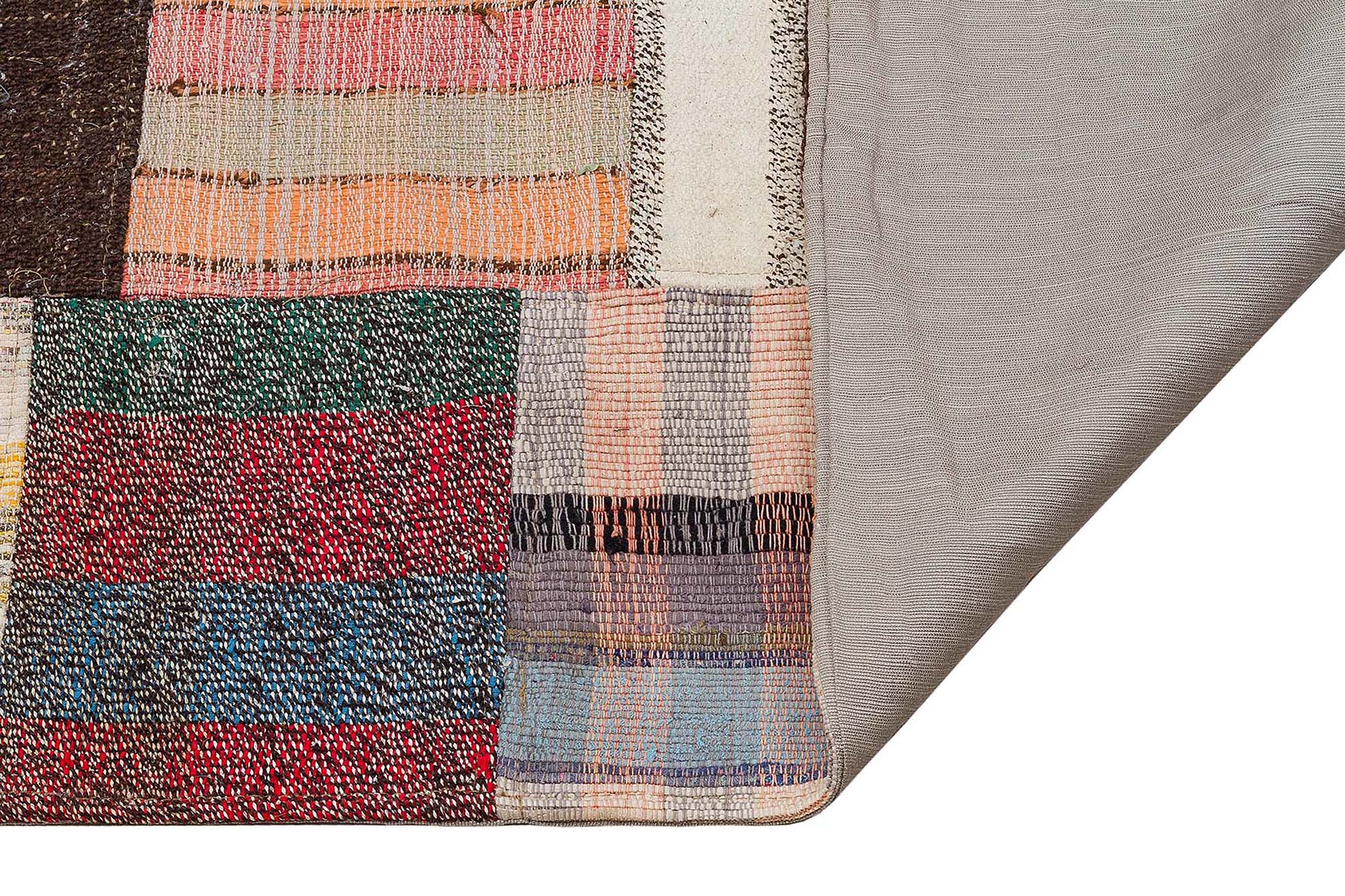 Eskitme Patchwork El Dokuma Halısı 170 x 225 cm 6149 - Görsel 3