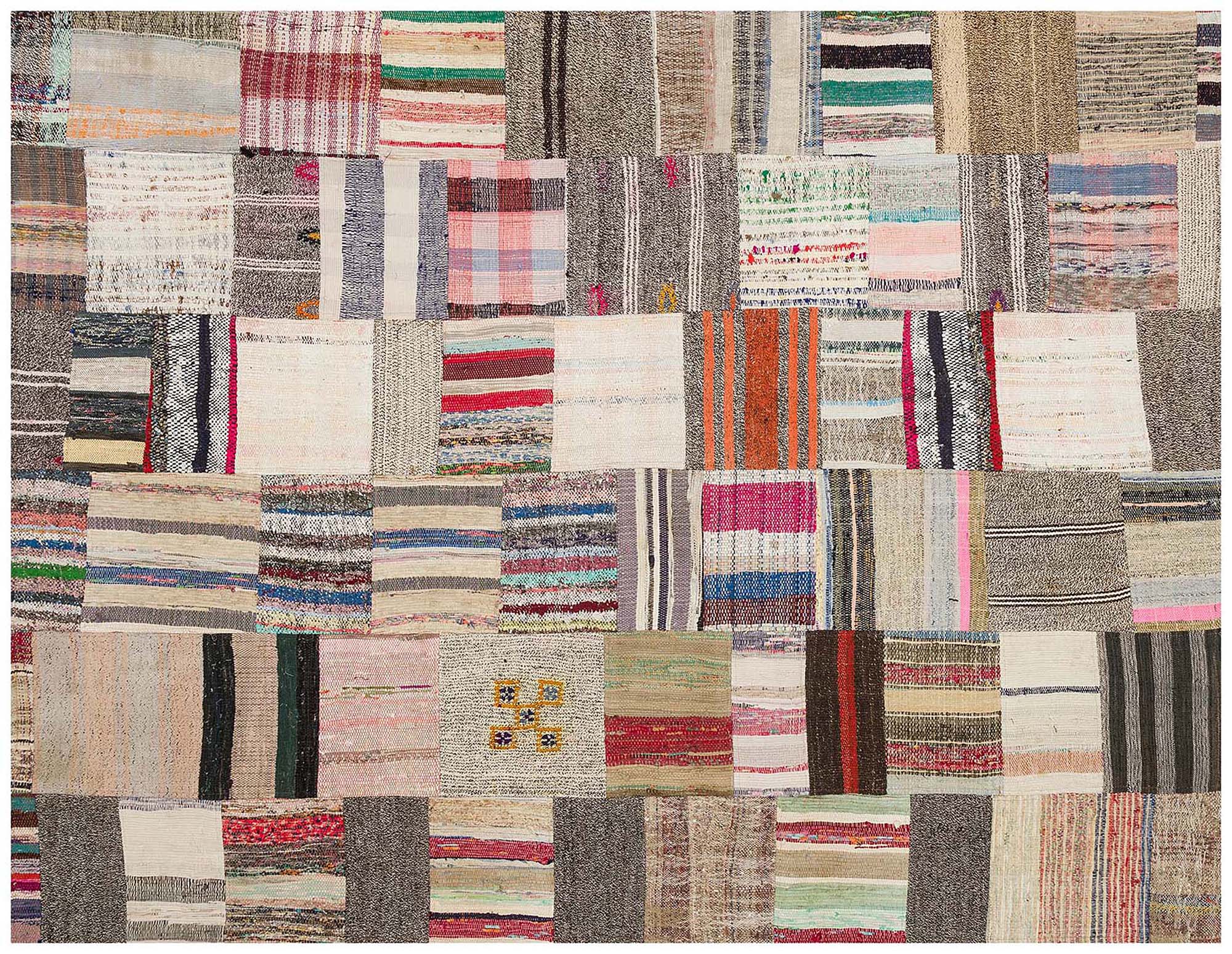 Patchwork Eskitme El Dokuma Halı 171 x 220 cm 6156 - Görsel 3