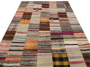 Eskitme Patchwork %100 El Dokuma Halı 202 x 300 cm 6166