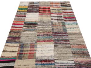 Eskitme El Dokuma Patchwork Halı  139 x 201 cm 6168