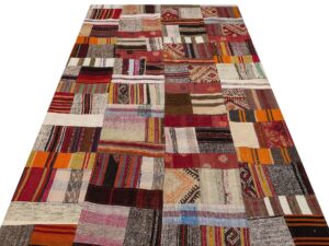 El Dokuma 100%Yün Patchwork Halı  148 x 242 cm 6180