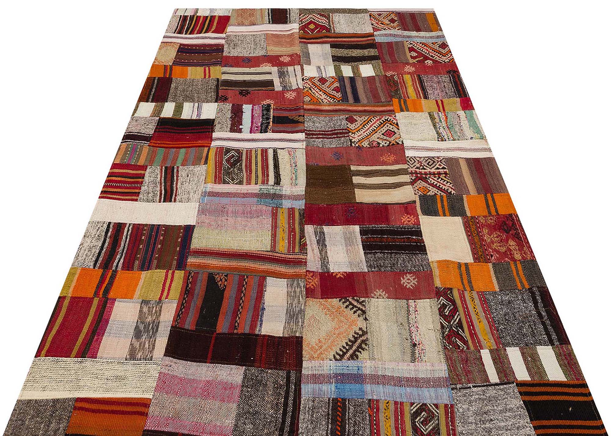 El Dokuma 100%Yün Patchwork Halı  148 x 242 cm 6180