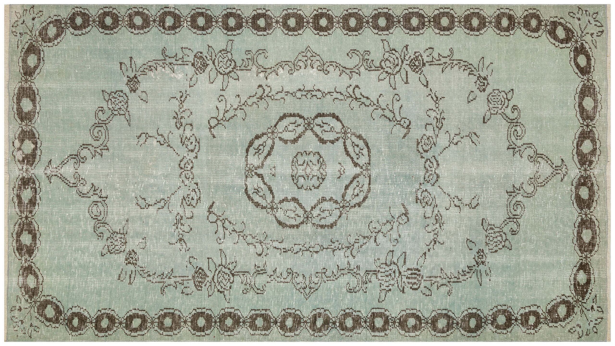 Exclusive Vintage Distressed Hand-Woven Rug — detail view 3, handmade vintage rug