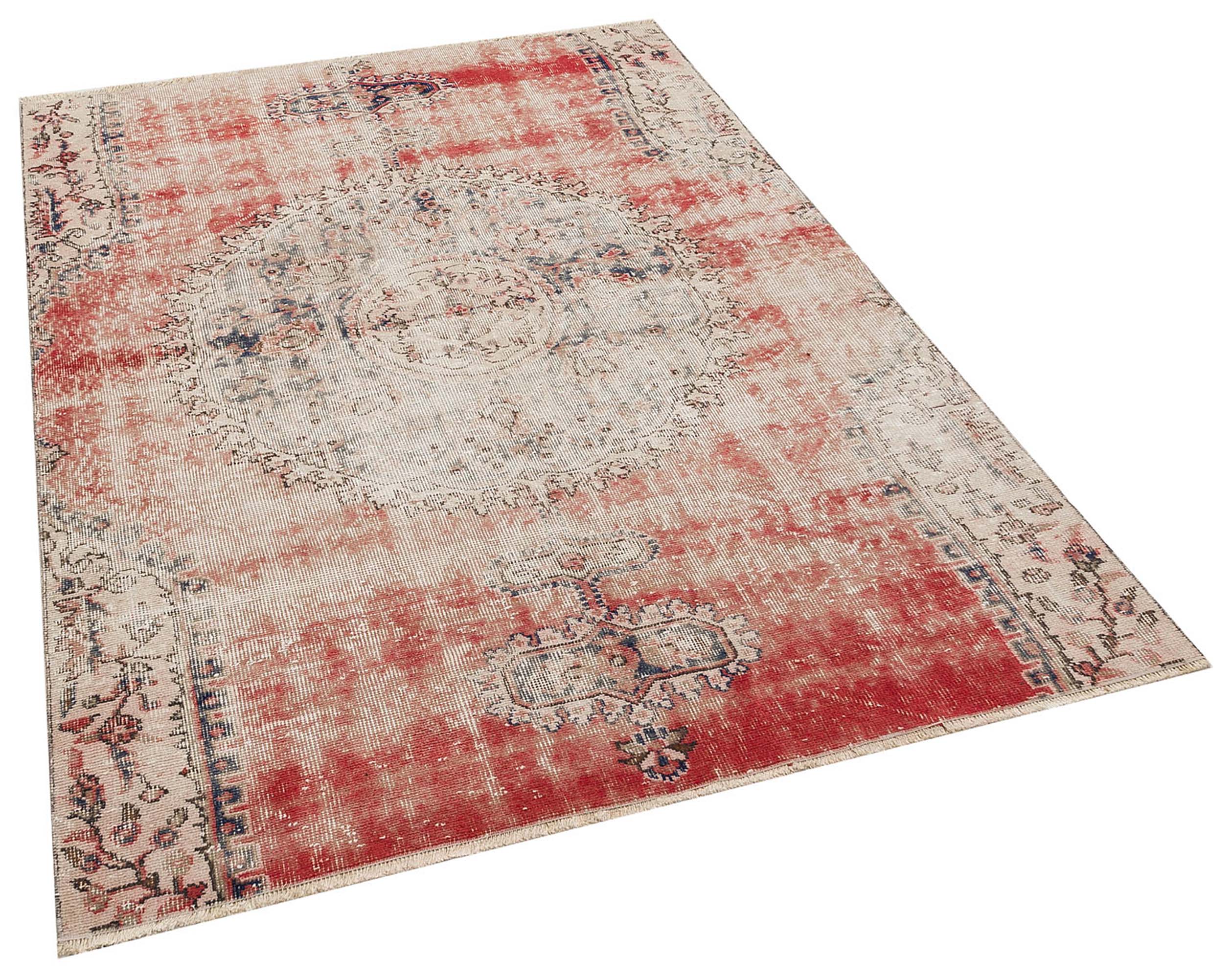 Özel Vintage Eskitme EL Dokuma Halı 151 x 205 cm 8373