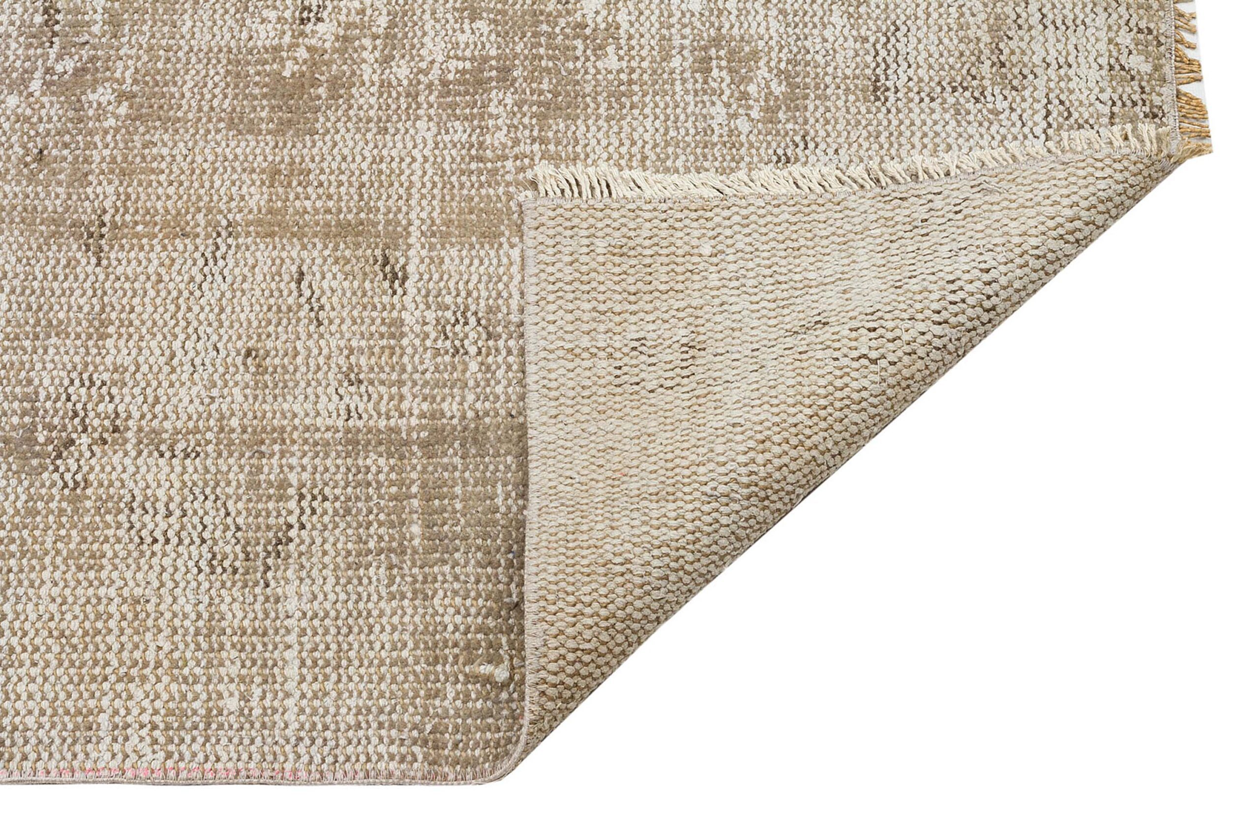 Classic, Modern, Vintage, Distressed, Hand-Woven Rug — detail view 3, handmade vintage rug