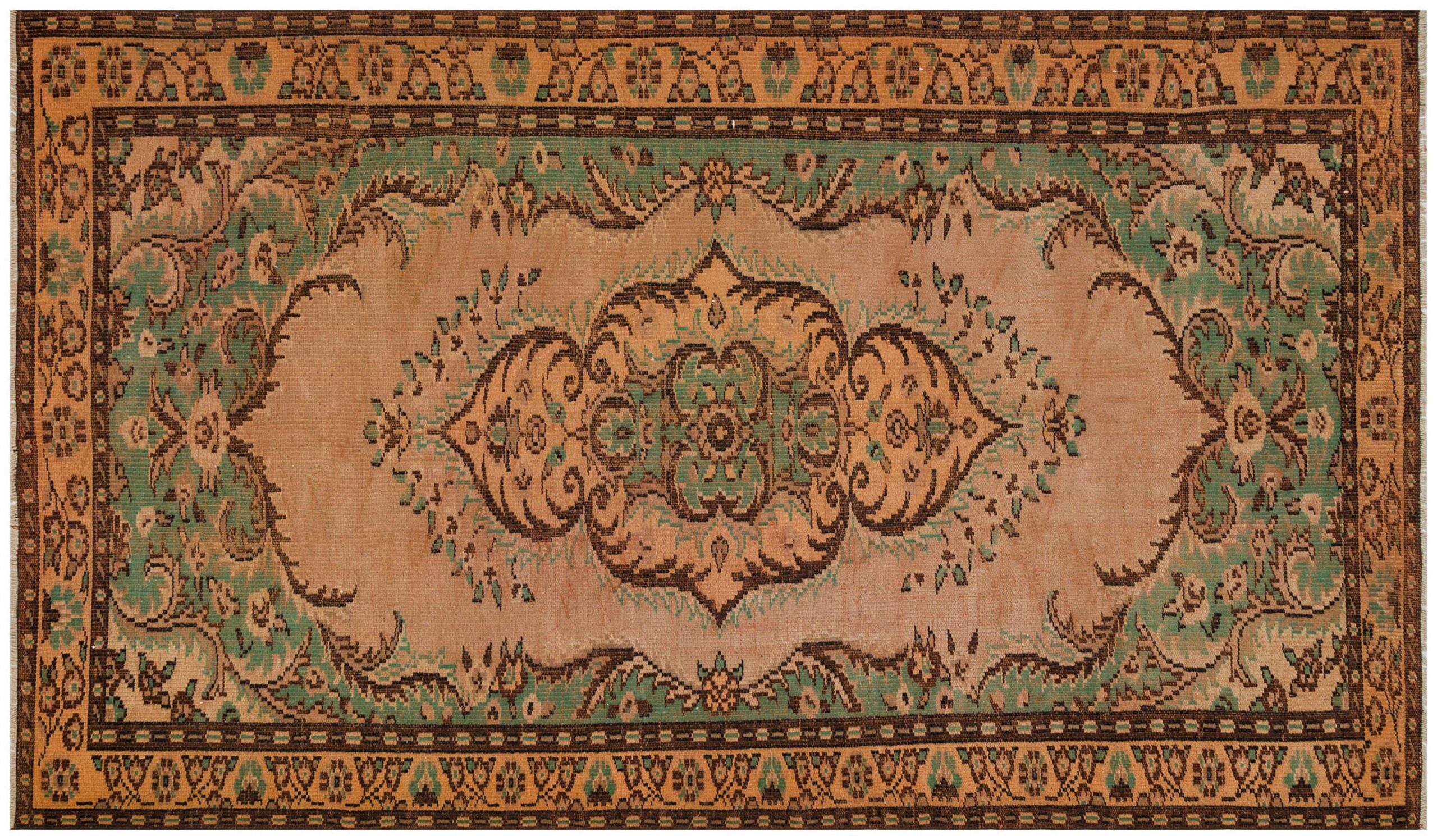 Distressed Hand-Woven Vintage Rug — detail view 3, handmade vintage rug