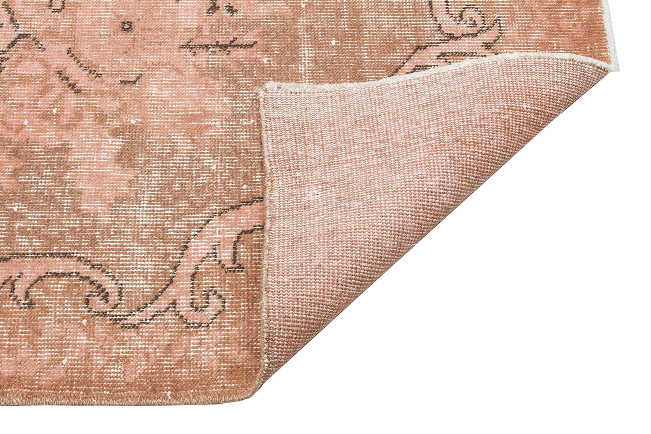 Authentic Handwoven Distressed Rug — detail view 3, handmade vintage rug