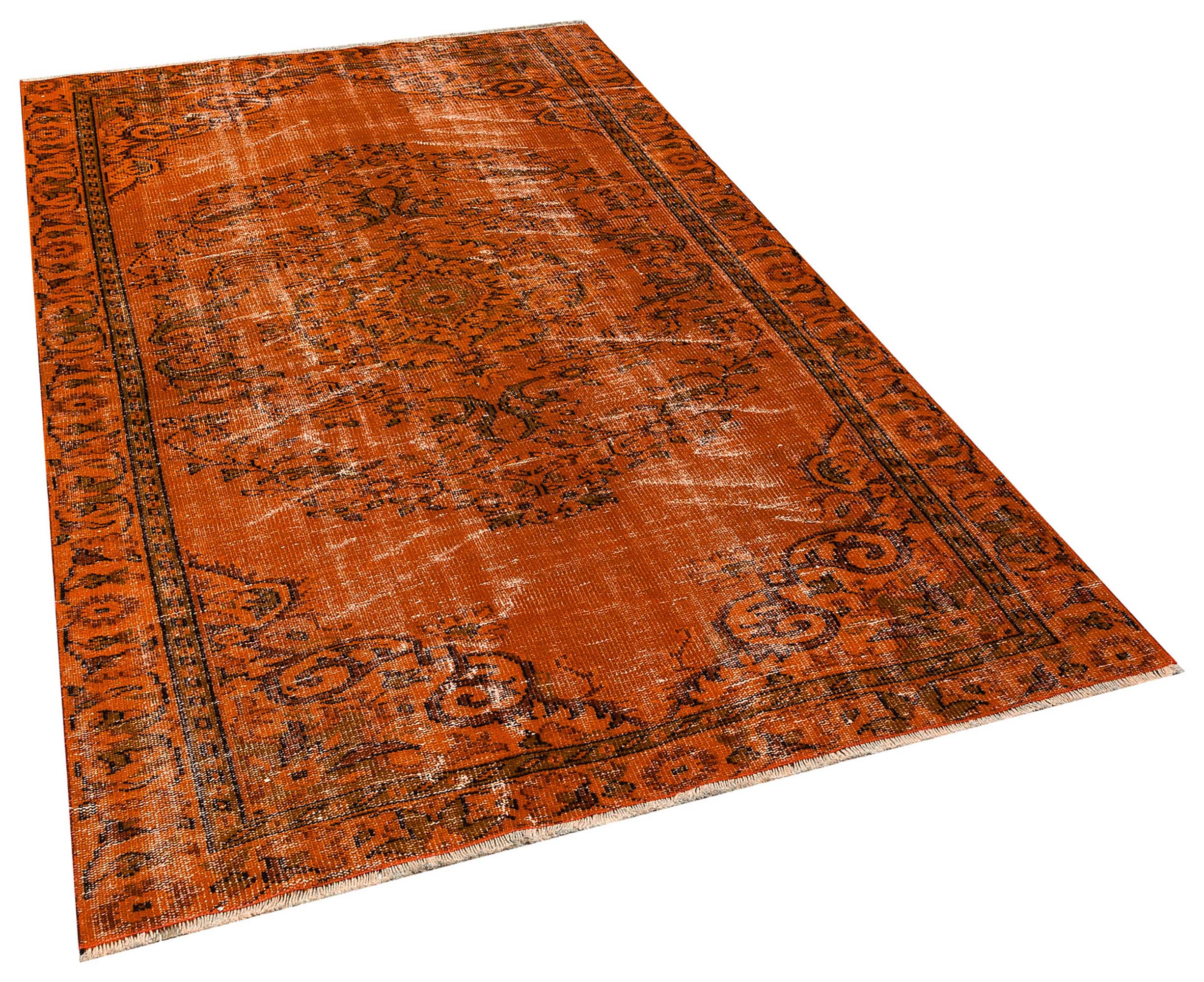 Özel Vintage Eskitme El Dokuma Halı 155 x 255 cm 8519