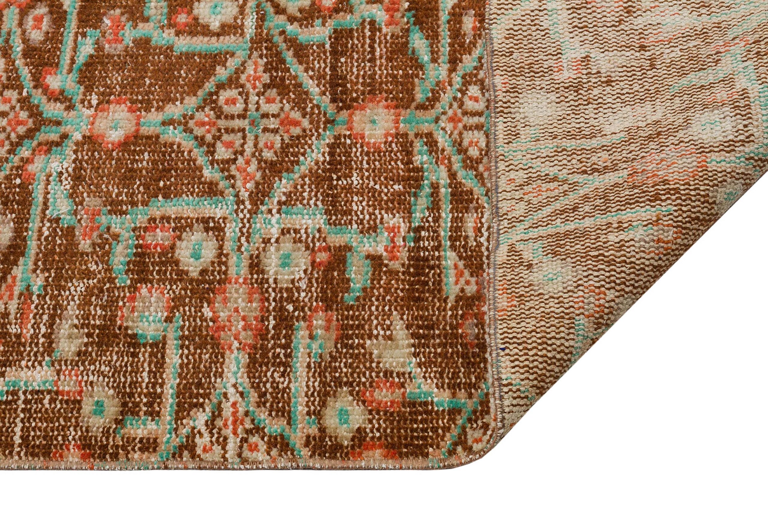 Distressed Hand-Woven Vintage Rug — detail view 3, handmade vintage rug