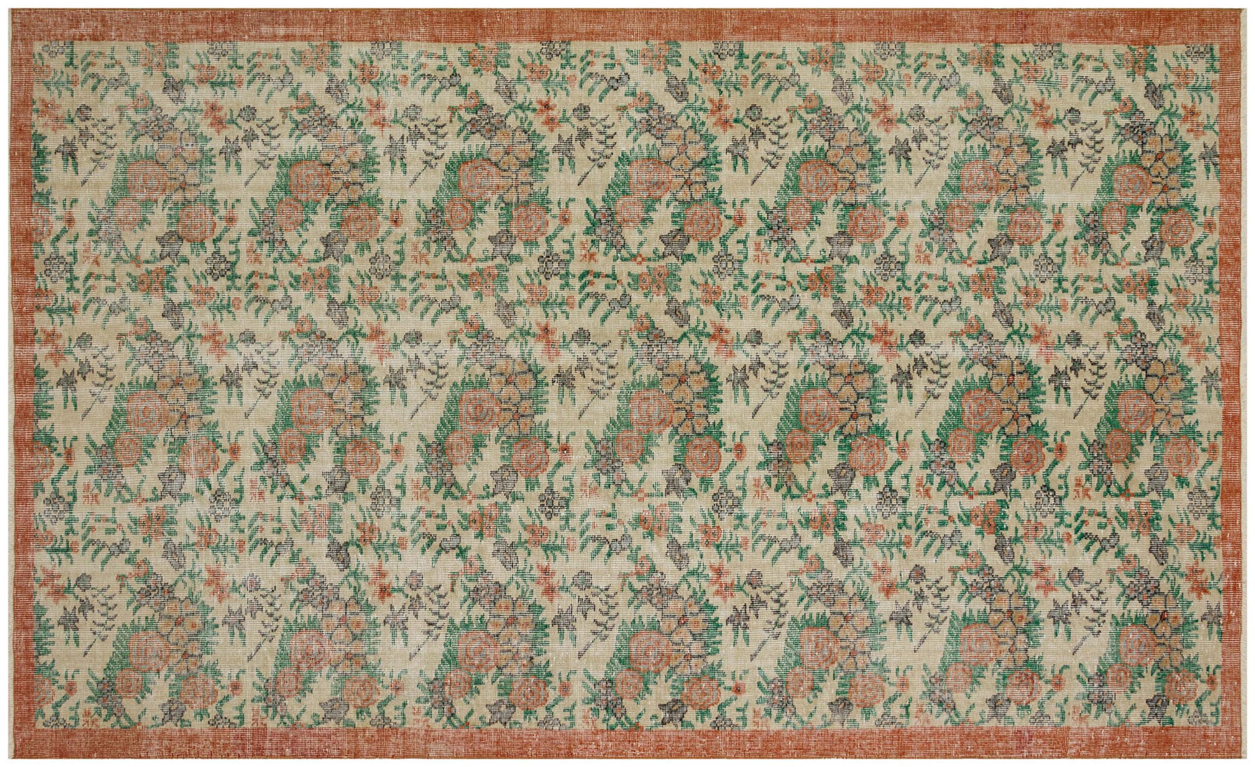 Eşsiz Anadolu Vintage Eskitme Halı 172 x 295 cm 8539 - Görsel 2
