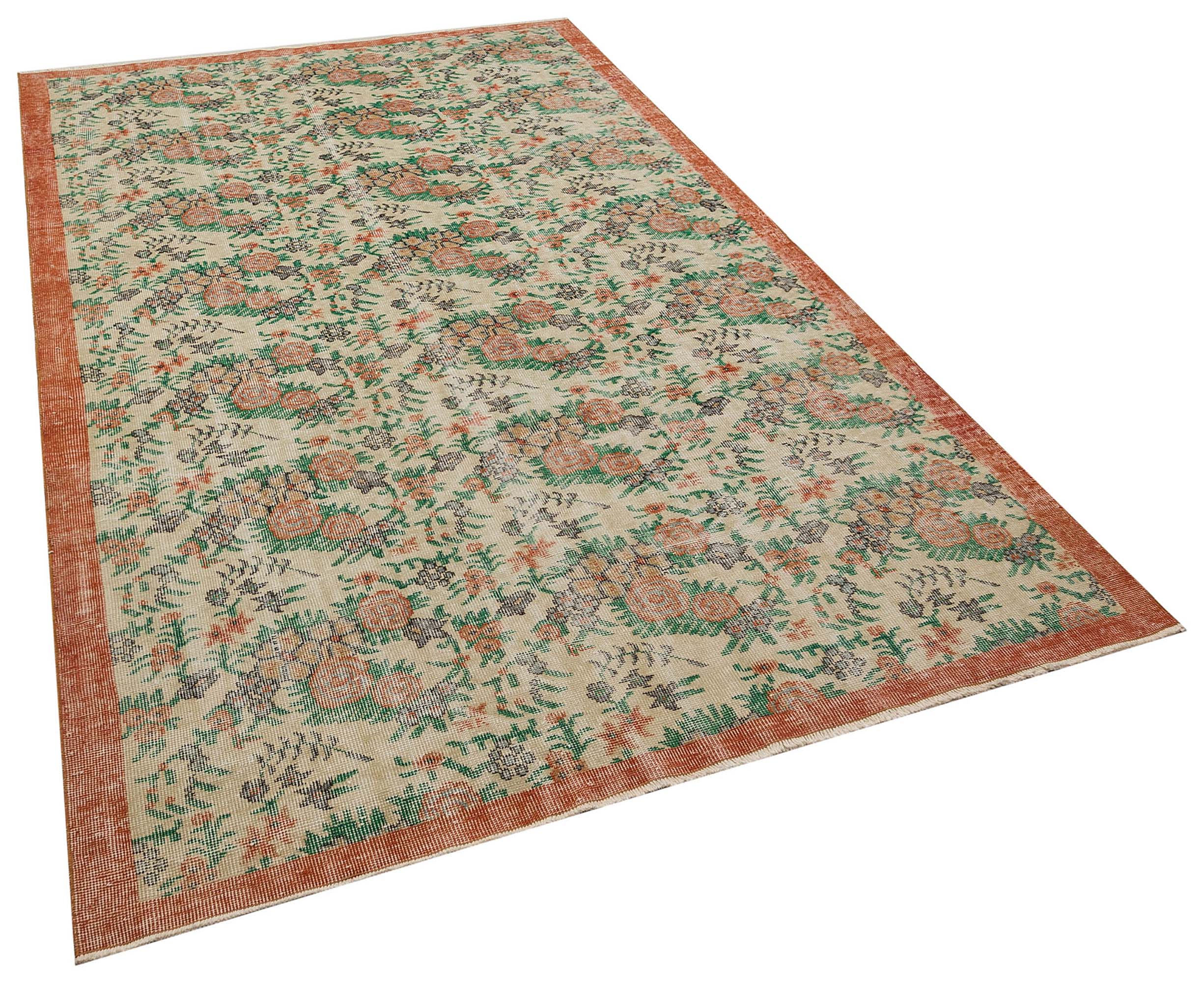 Eşsiz Anadolu Vintage Eskitme Halı 172 x 295 cm 8539