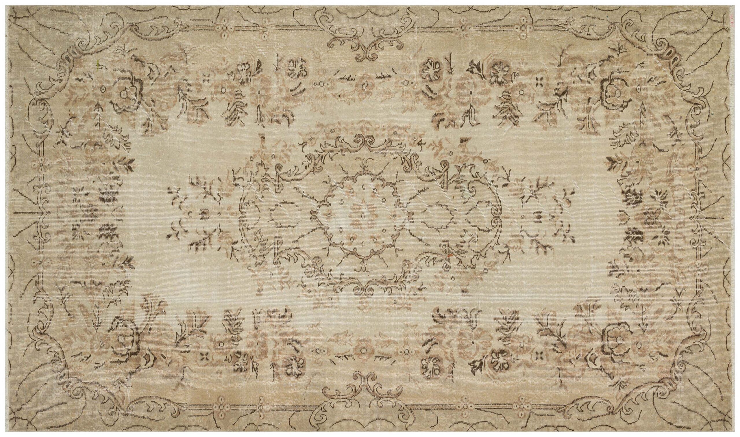 Eşsiz Anadolu Vintage Eskitme El Dokuma Halı 160 x 262 cm 8577 - Görsel 2